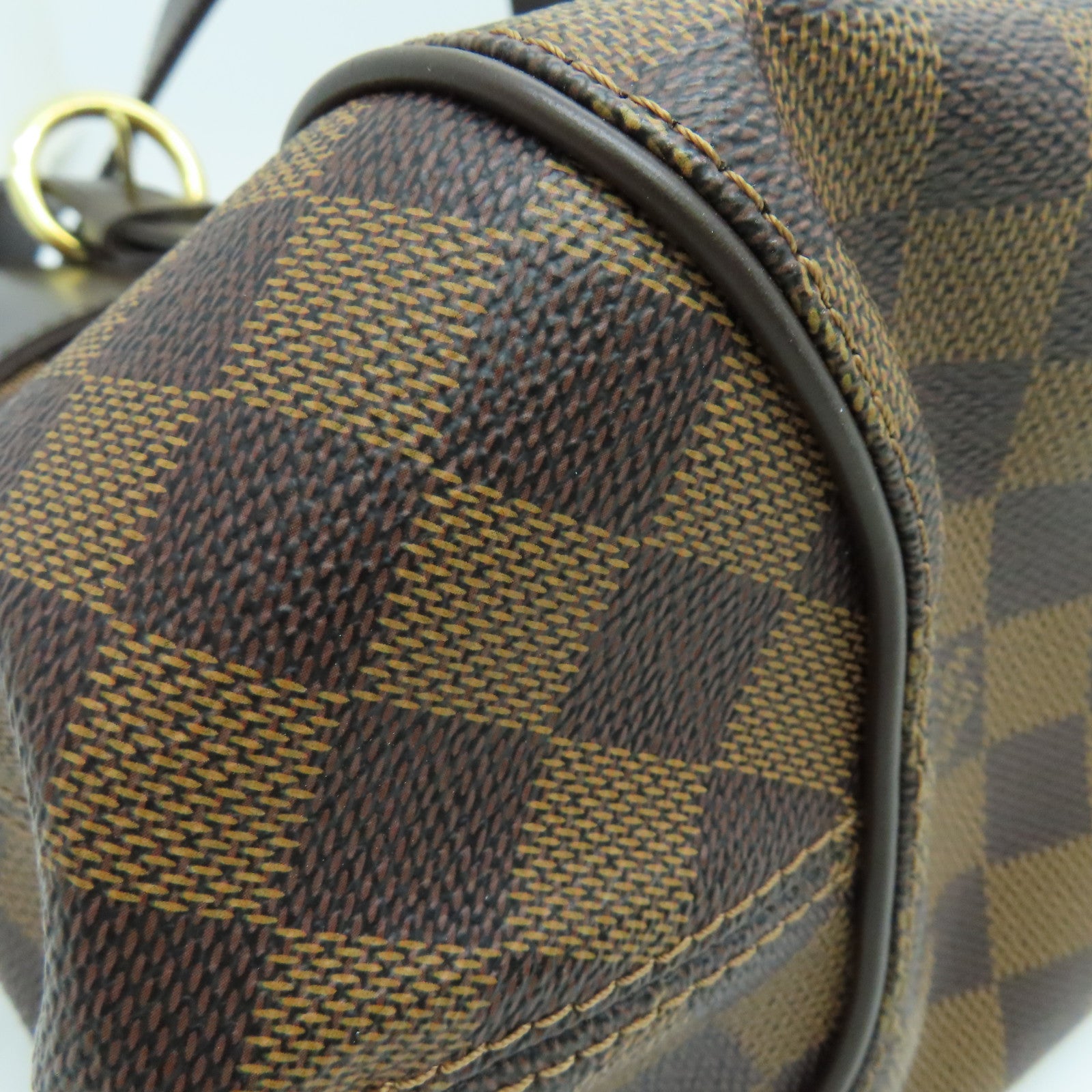 LOUIS VUITTON 【激減優惠】Damier Sistina PM金扣手挽袋啡色