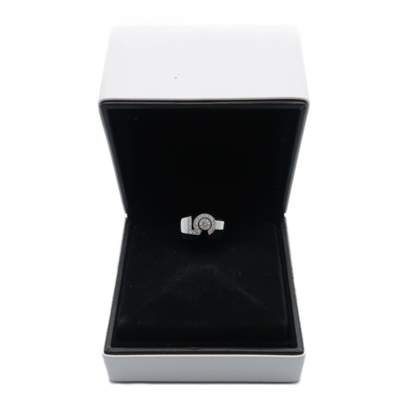 CHANEL 18K白金Eternal N'5 Ring戒指US#5