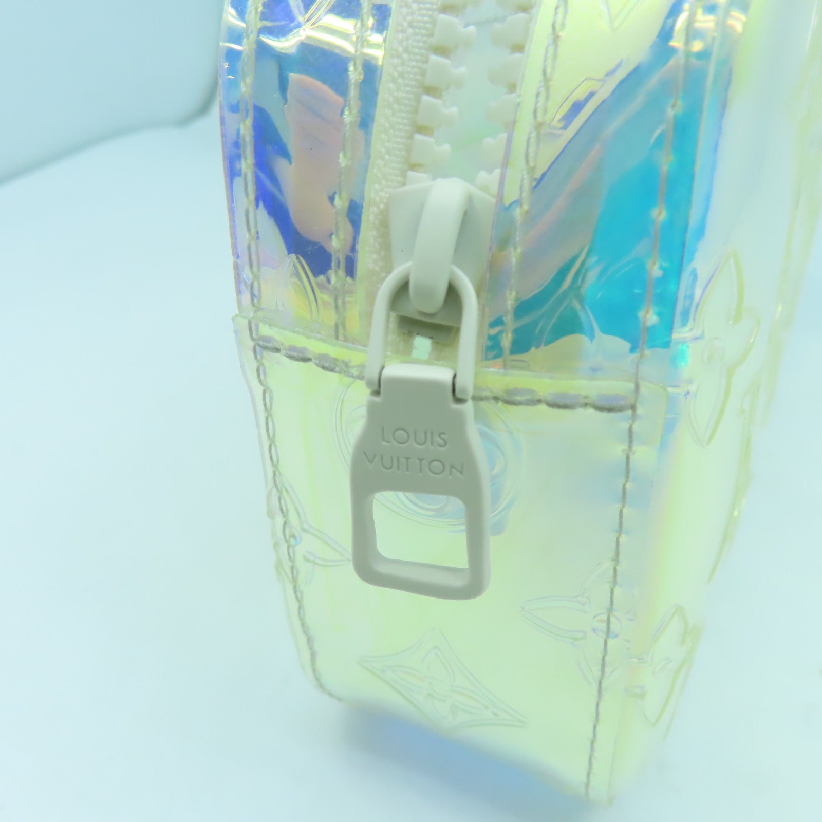 LOUIS VUITTON Monogram Prism Pochette手拿包白色/虹彩色