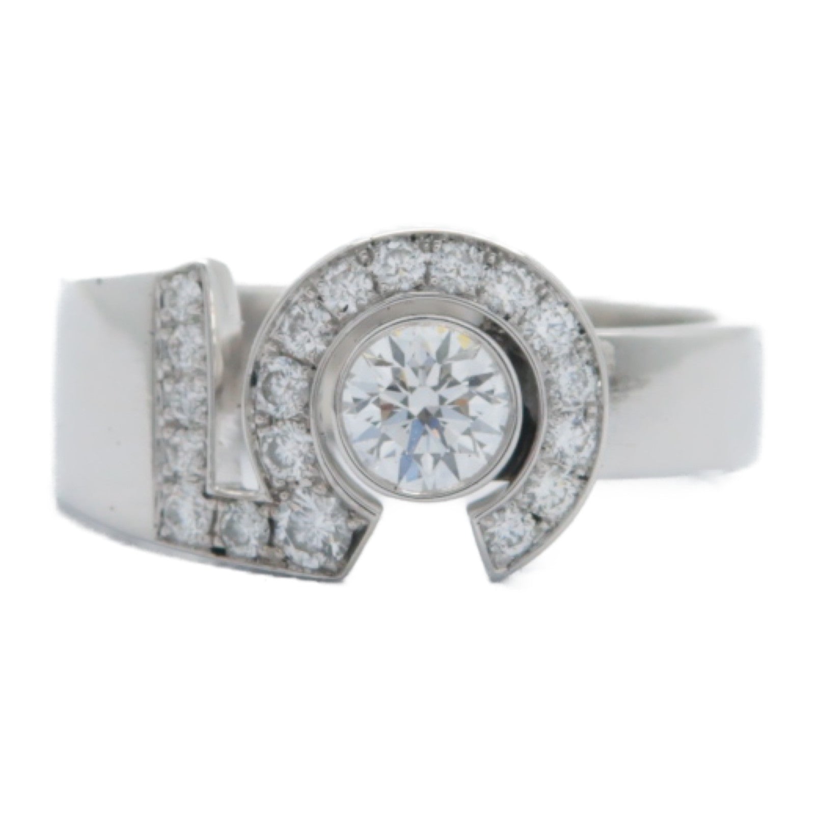 CHANEL 18K白金Eternal N'5 Ring戒指US#5