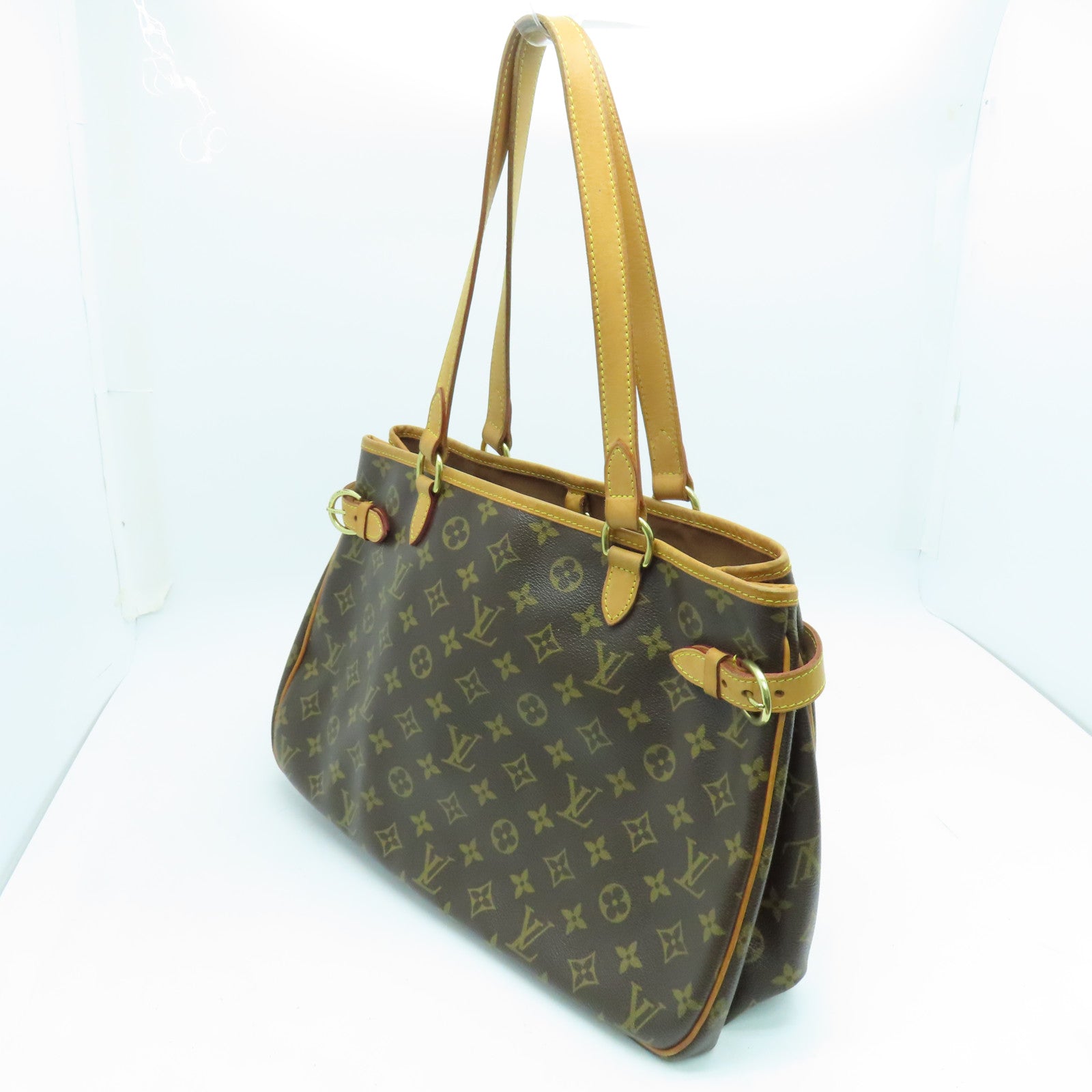 LOUIS VUITTON Monogram Batignolles Horizont金扣手挽肩背兩用袋啡色