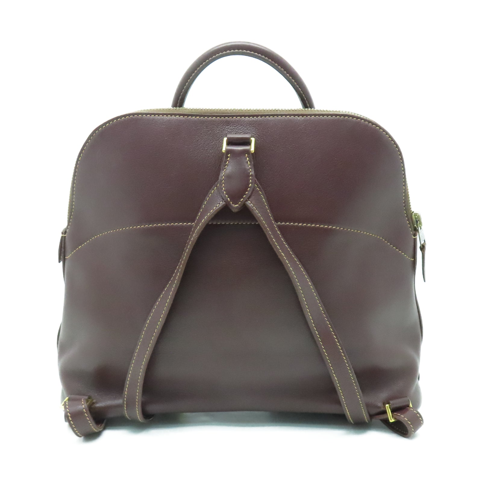 HERMES Sombrero皮革Bolide Ado金扣背包啡色