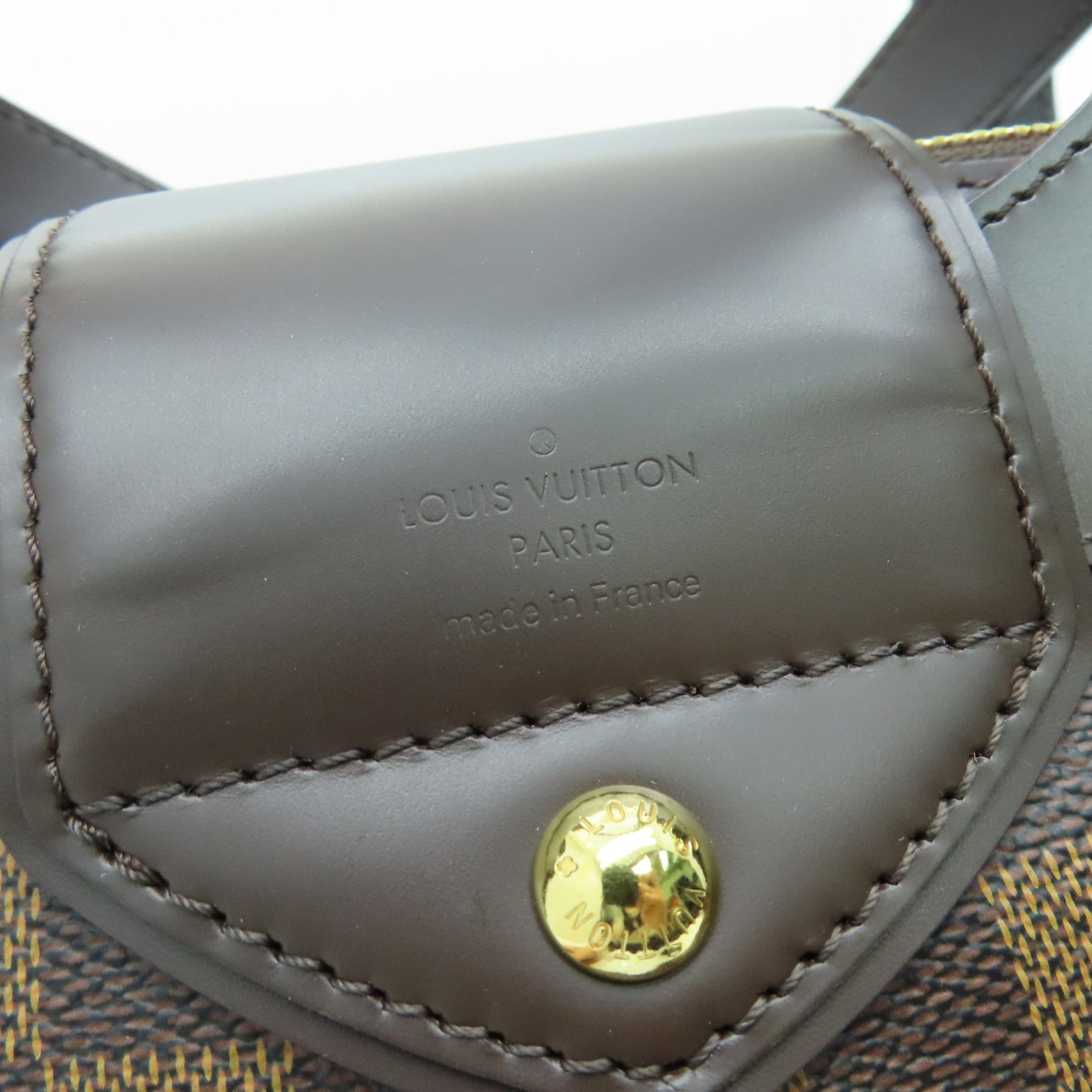 LOUIS VUITTON 【激減優惠】Damier Sistina PM金扣手挽袋啡色