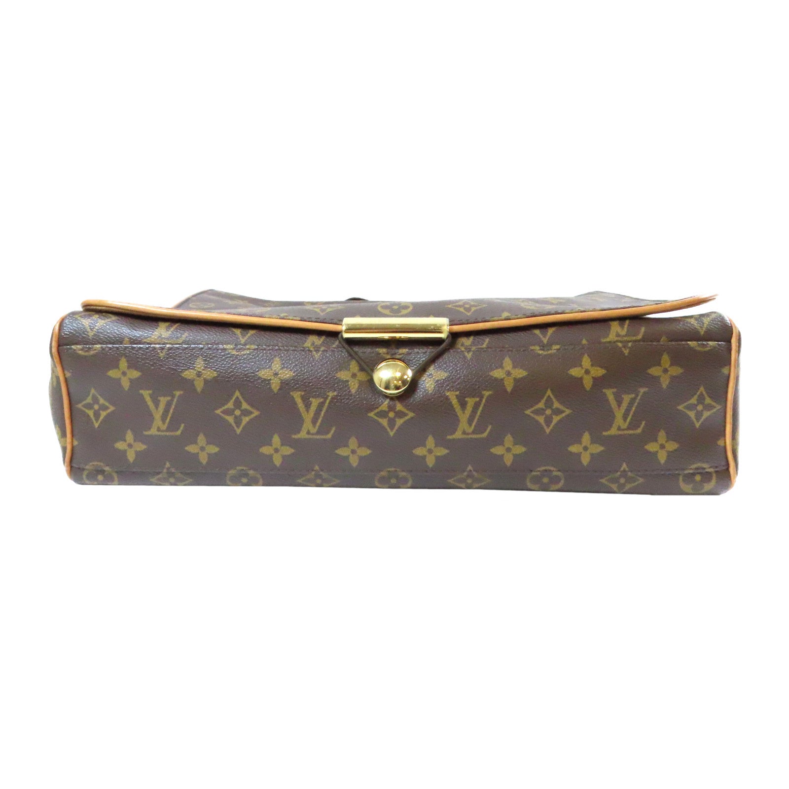LOUIS VUITTON Monogram Valmy MM金扣肩背袋啡色