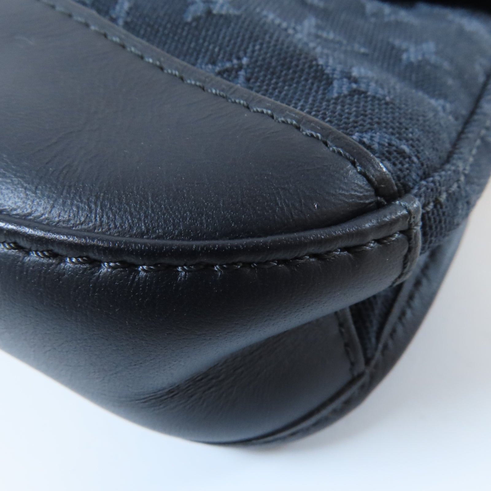 LOUIS VUITTON Monogram Mini Marjorie金扣肩背袋藍色