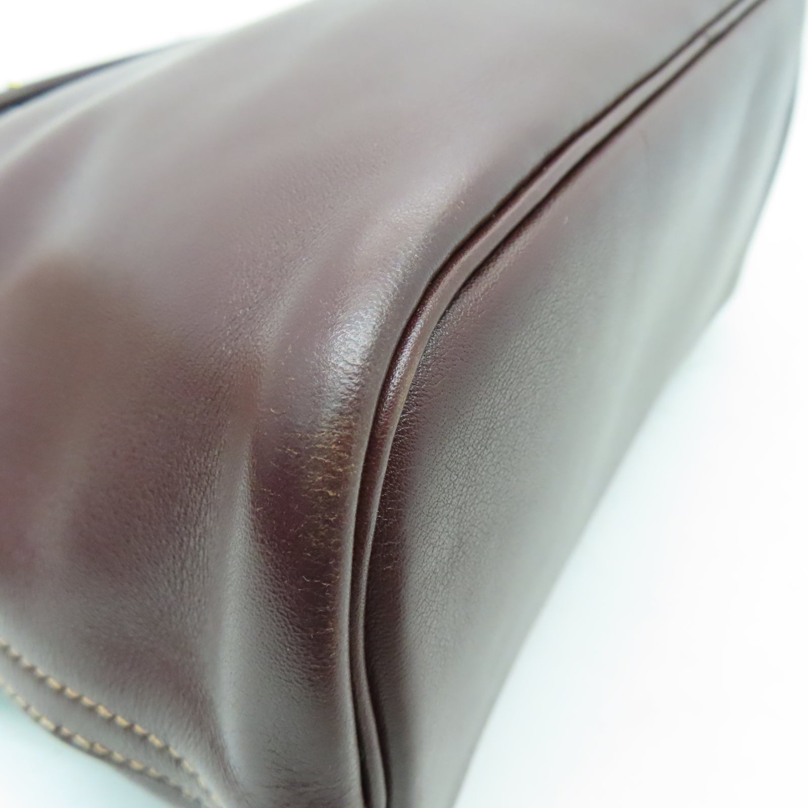 HERMES Sombrero皮革Bolide Ado金扣背包啡色