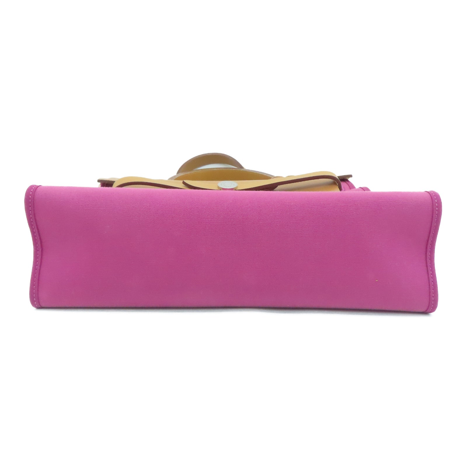 HERMES 帆布Herbag PM银扣肩背袋Tosca