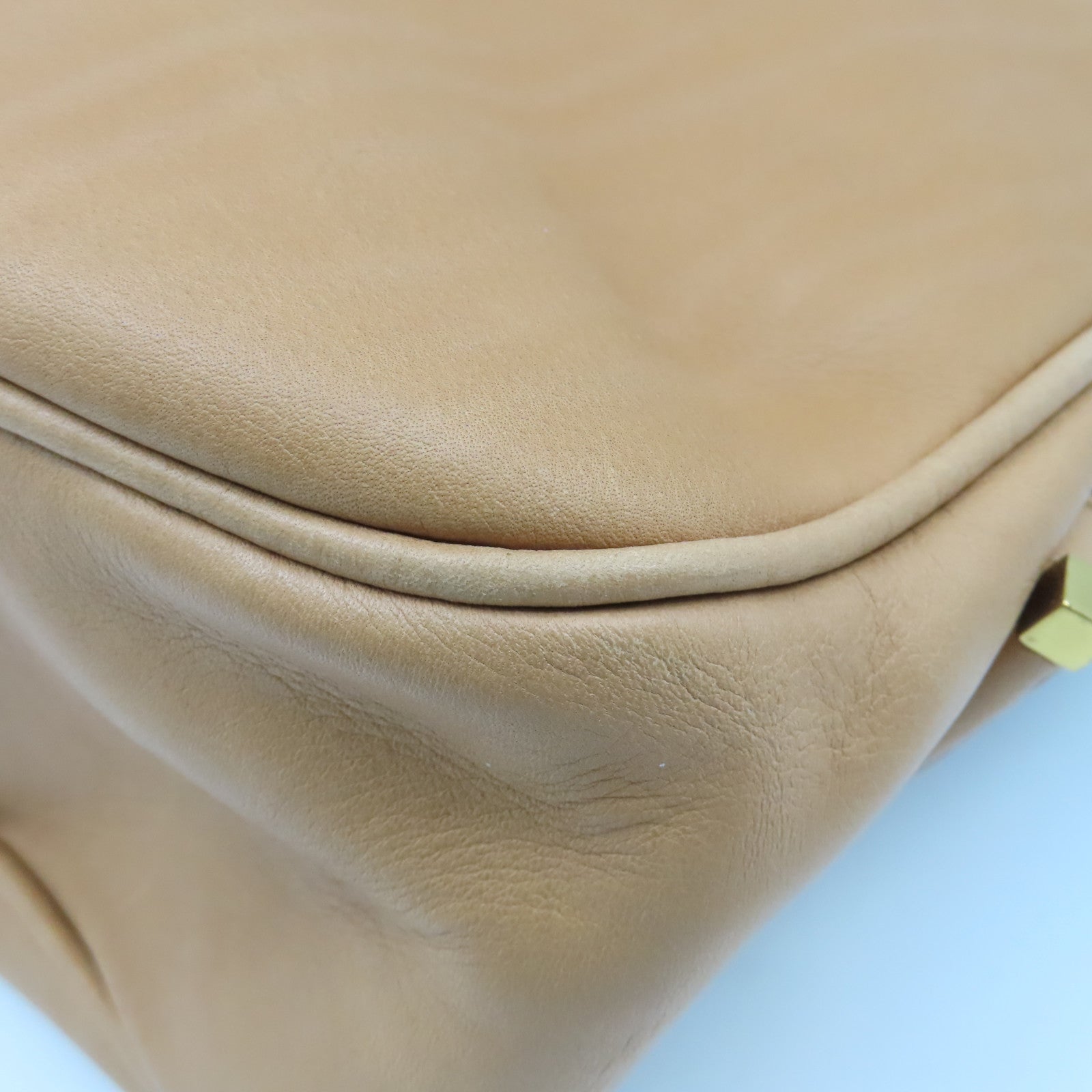 GUCCI 【激減優惠】牛皮皮革Shoulder Bag金扣肩背袋啡色