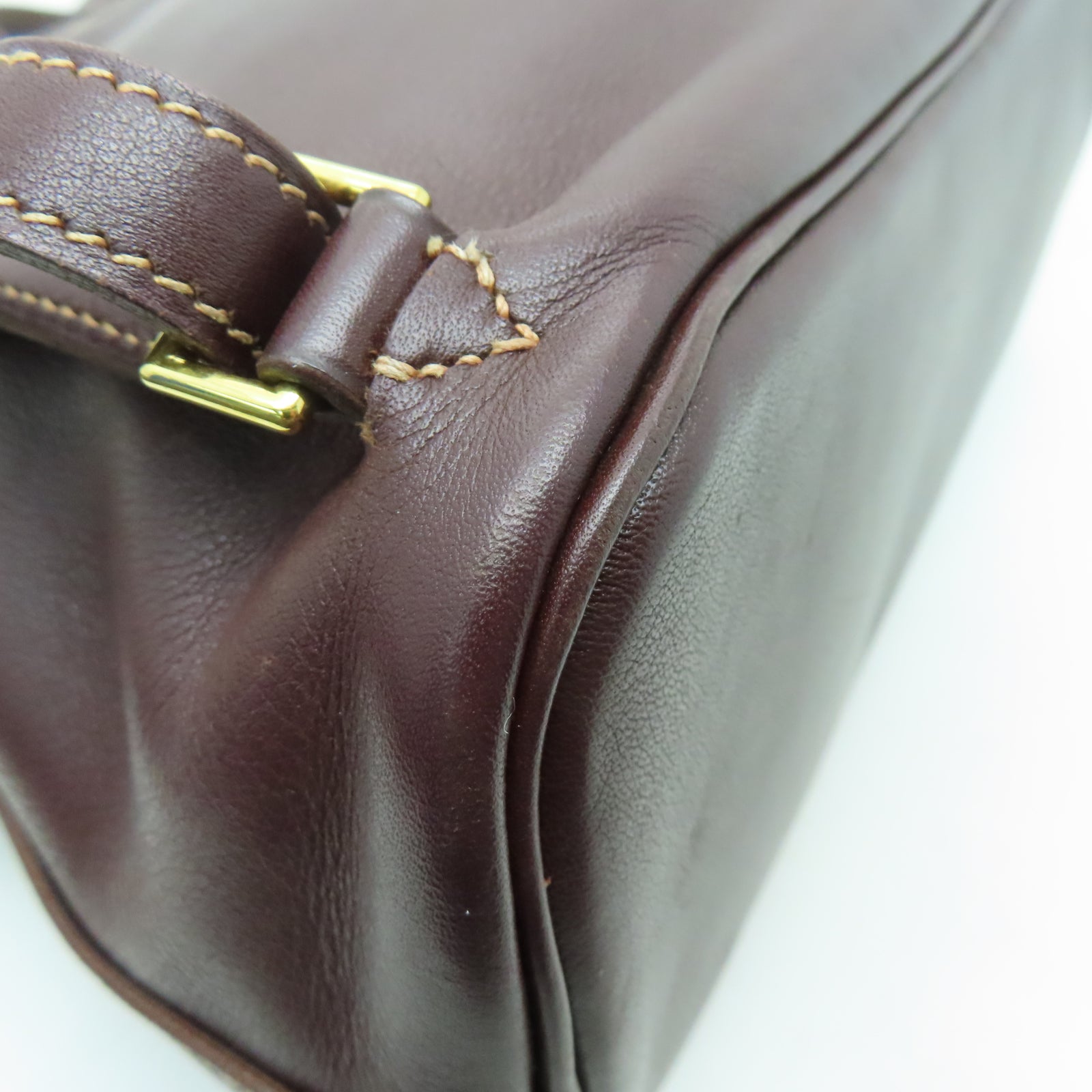 HERMES Sombrero皮革Bolide Ado金扣背包啡色