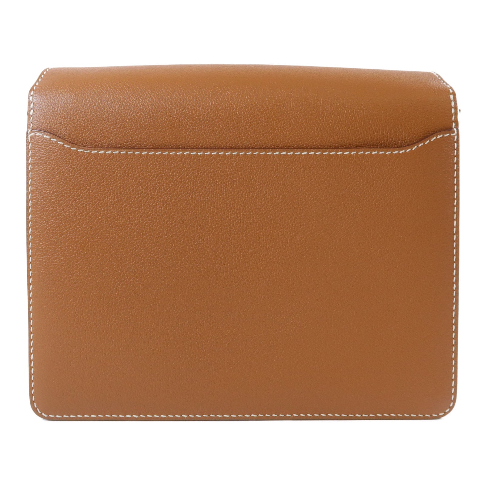 HERMES Evercolor皮革Roulis 23金扣肩背袋Gold經典駝色