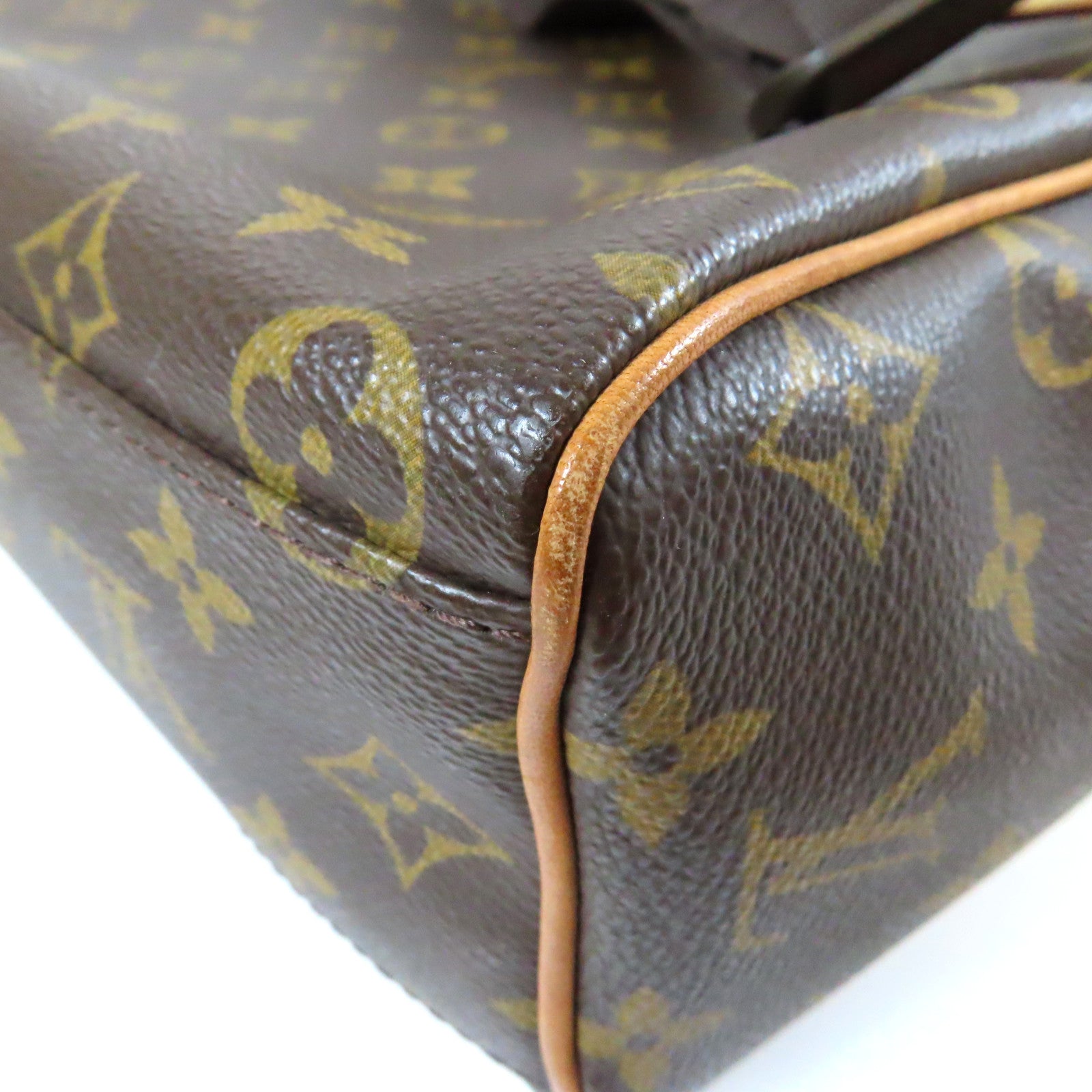 LOUIS VUITTON Monogram Valmy MM金扣肩背袋啡色