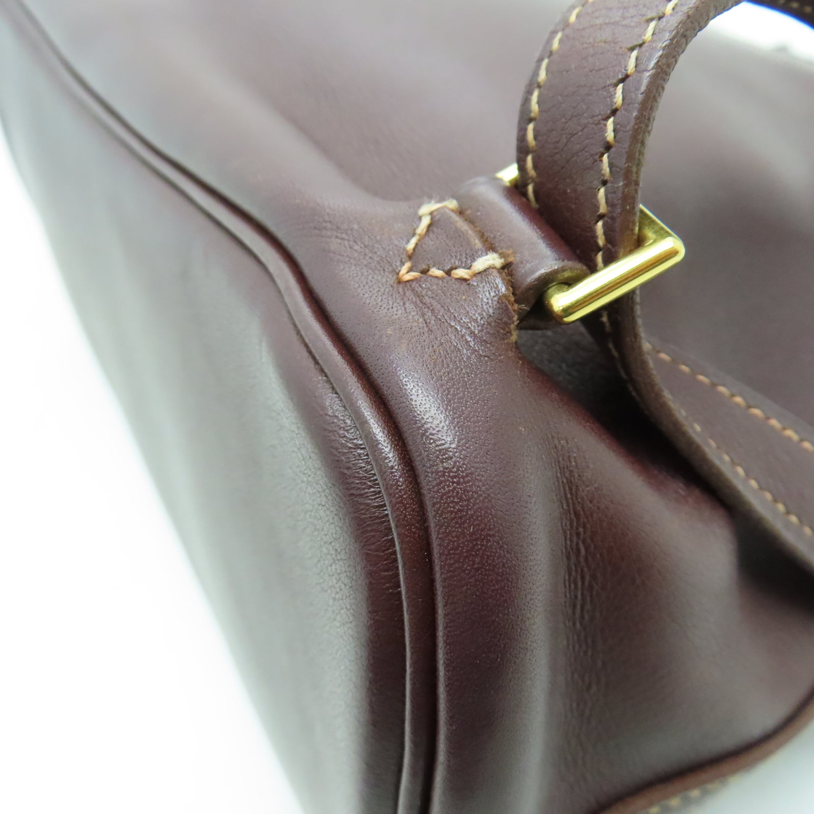 HERMES Sombrero皮革Bolide Ado金扣背包啡色
