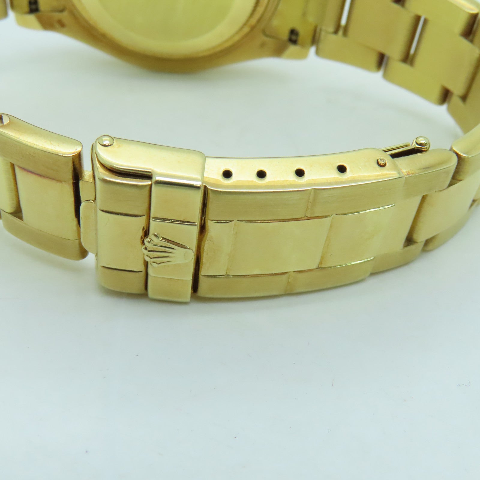 ROLEX Yacht Master 18K黃金手錶自動機芯白色