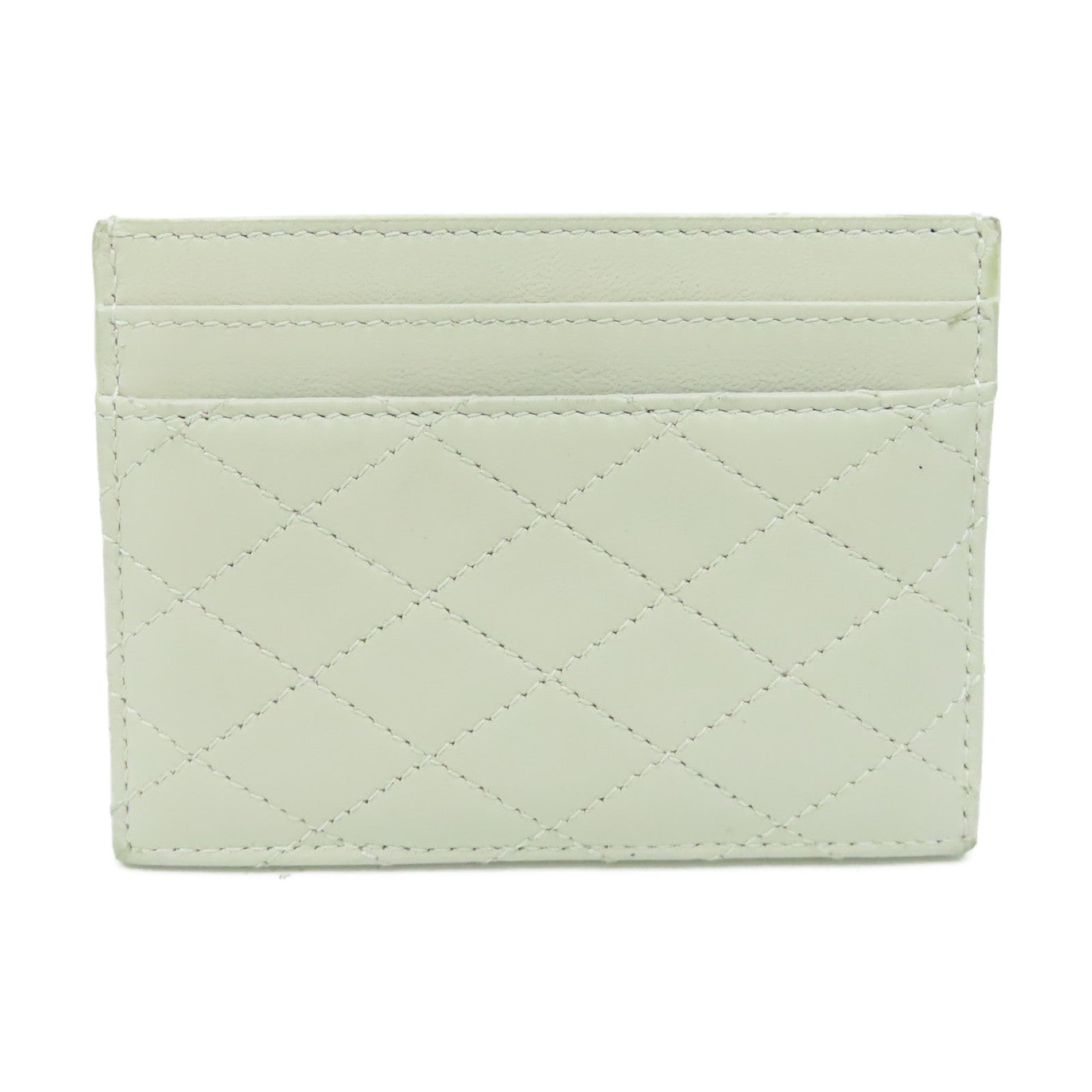 SAINT LAURENT 牛皮皮革Card Case卡片套米白色