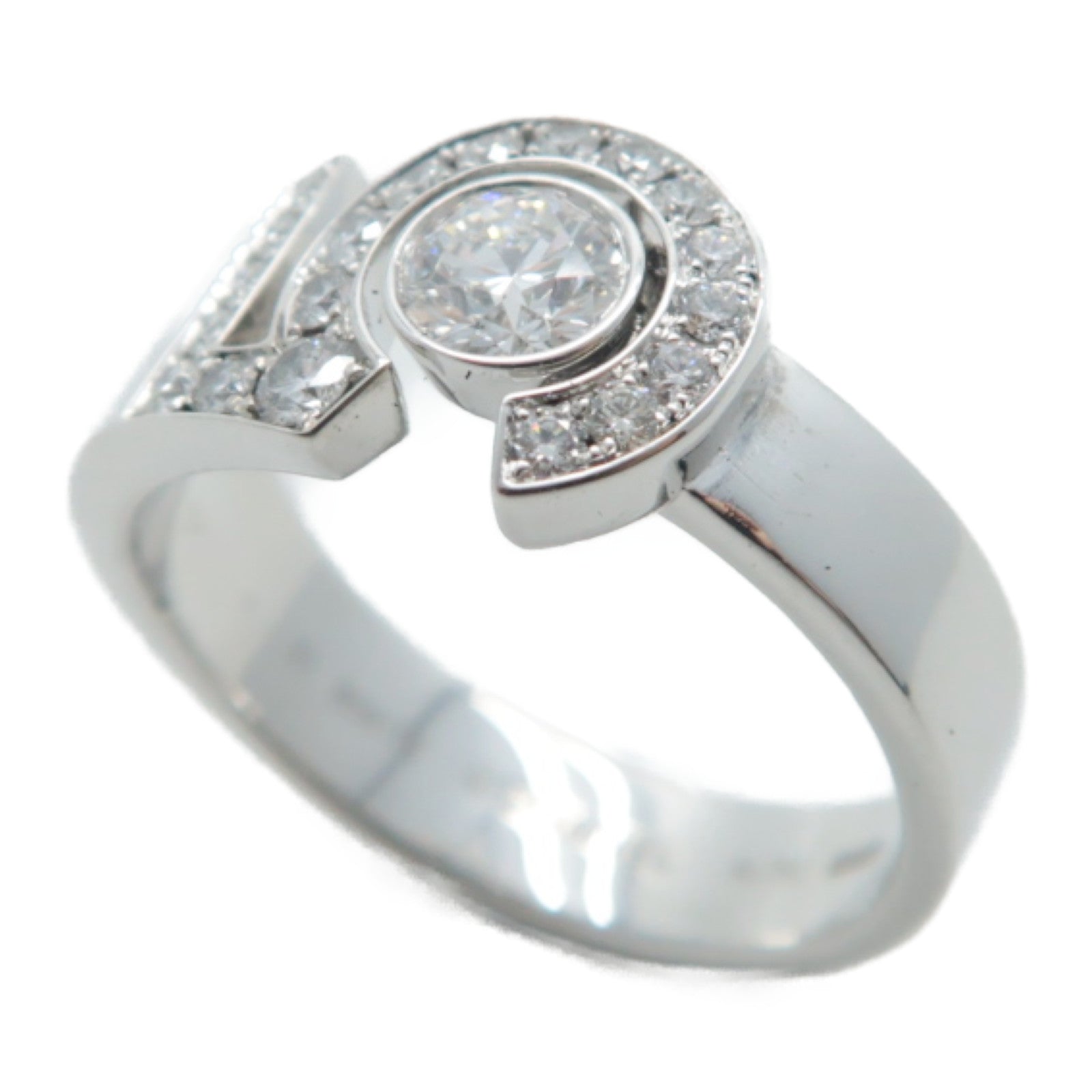 CHANEL 18K白金Eternal N'5 Ring戒指US#5