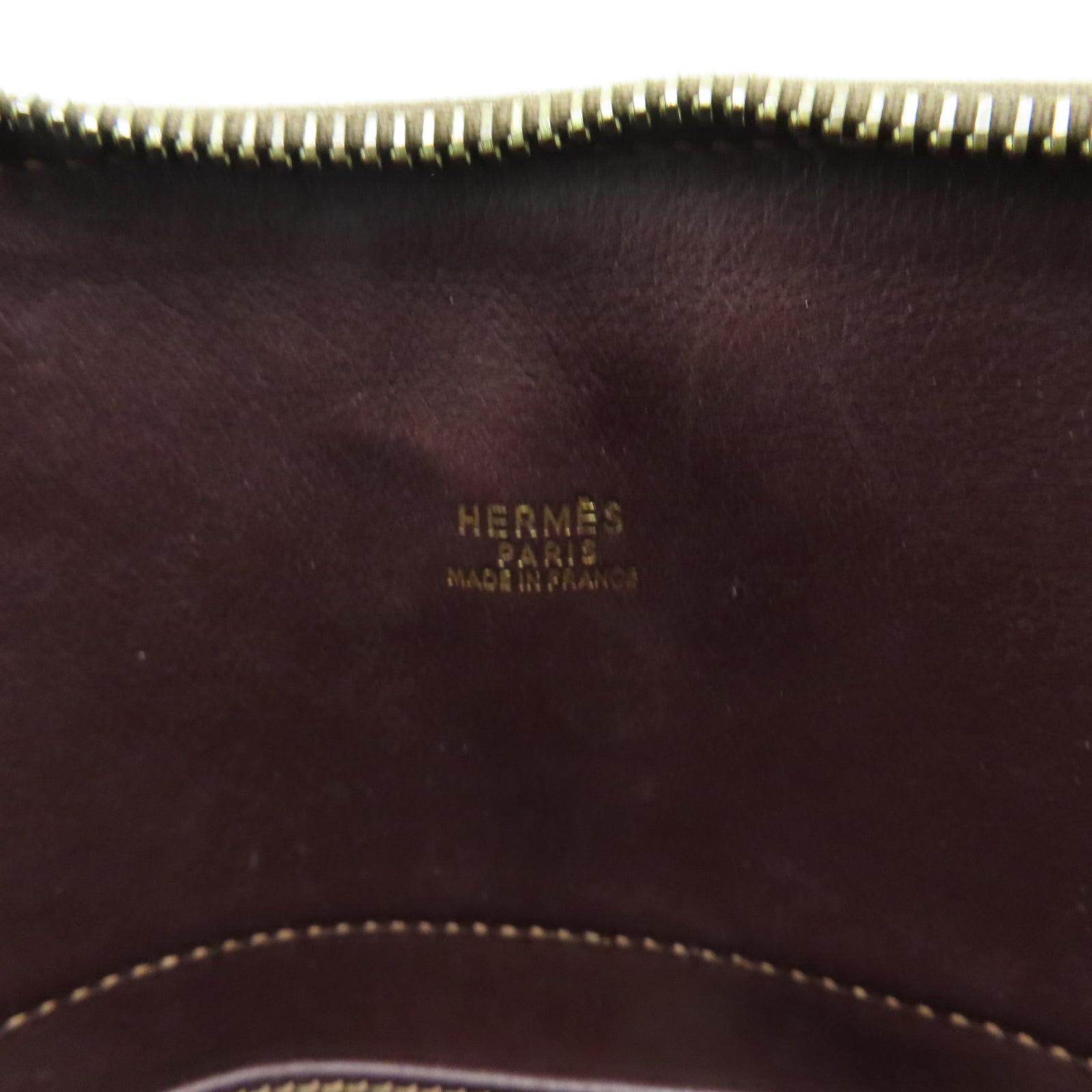 HERMES Sombrero皮革Bolide Ado金扣背包啡色