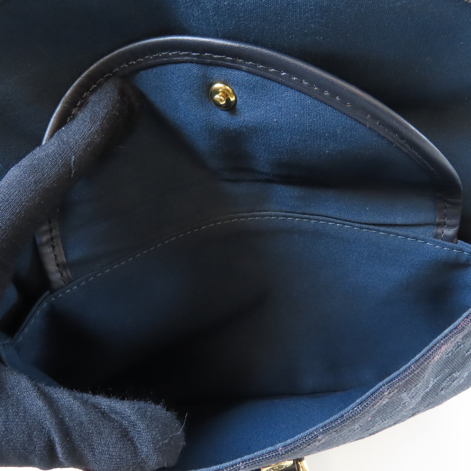 LOUIS VUITTON Monogram Mini Marjorie金扣肩背袋藍色