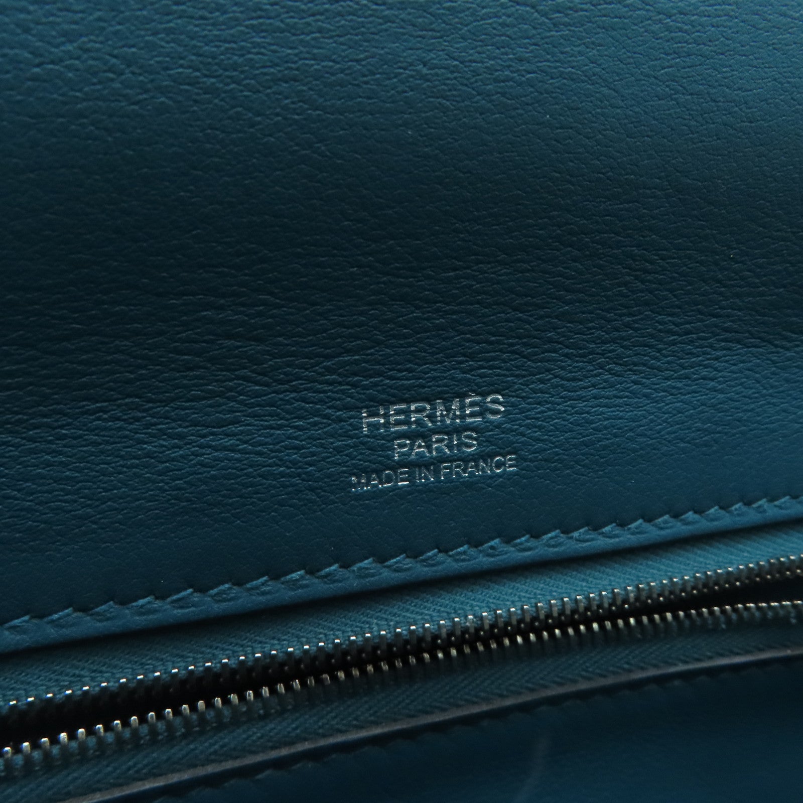 HERMES 【激減優惠】Togo/Swift皮革24/24-35 Bag金銀扣手挽袋寶石藍色Vert Bosphore