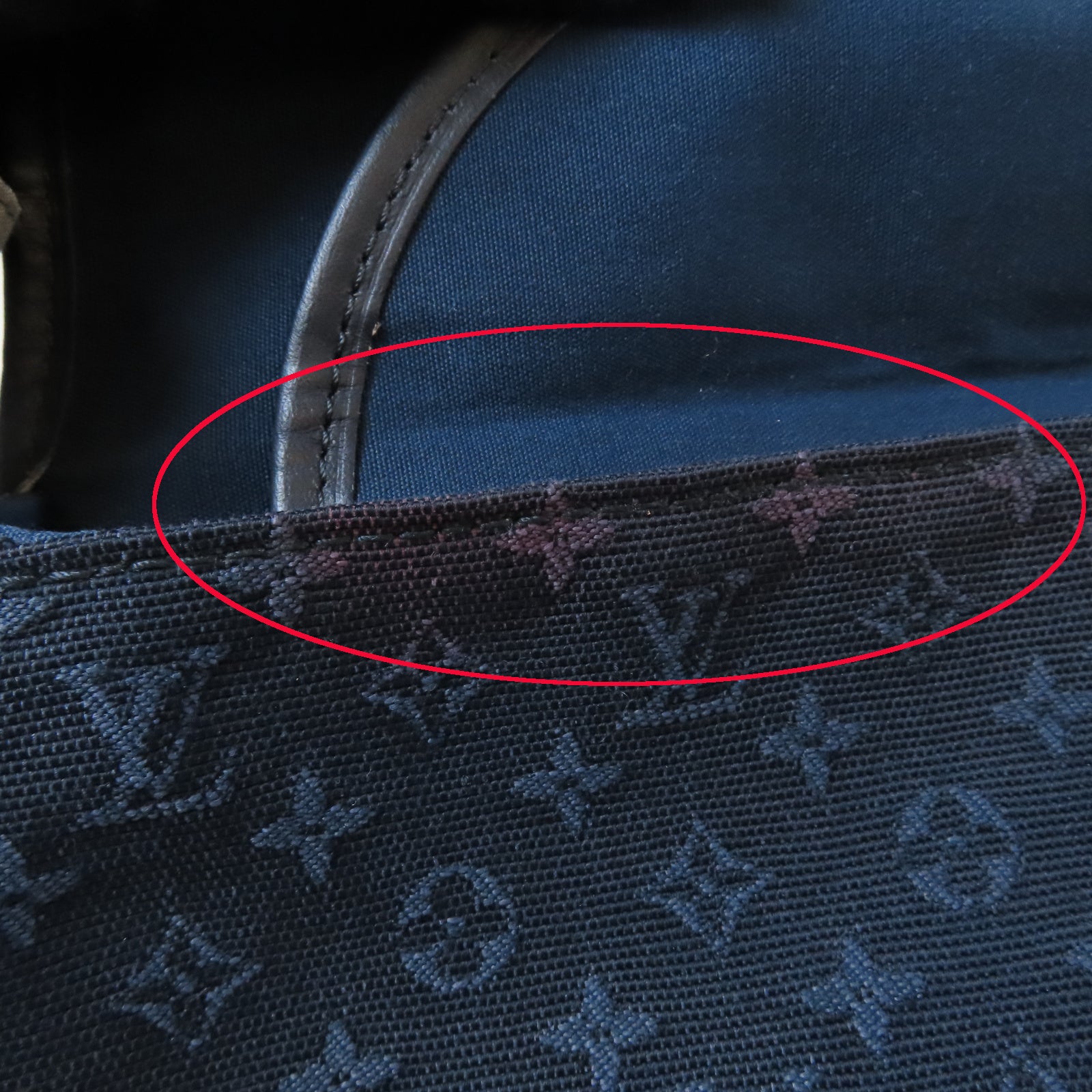 LOUIS VUITTON Monogram Mini Marjorie金扣肩背袋藍色