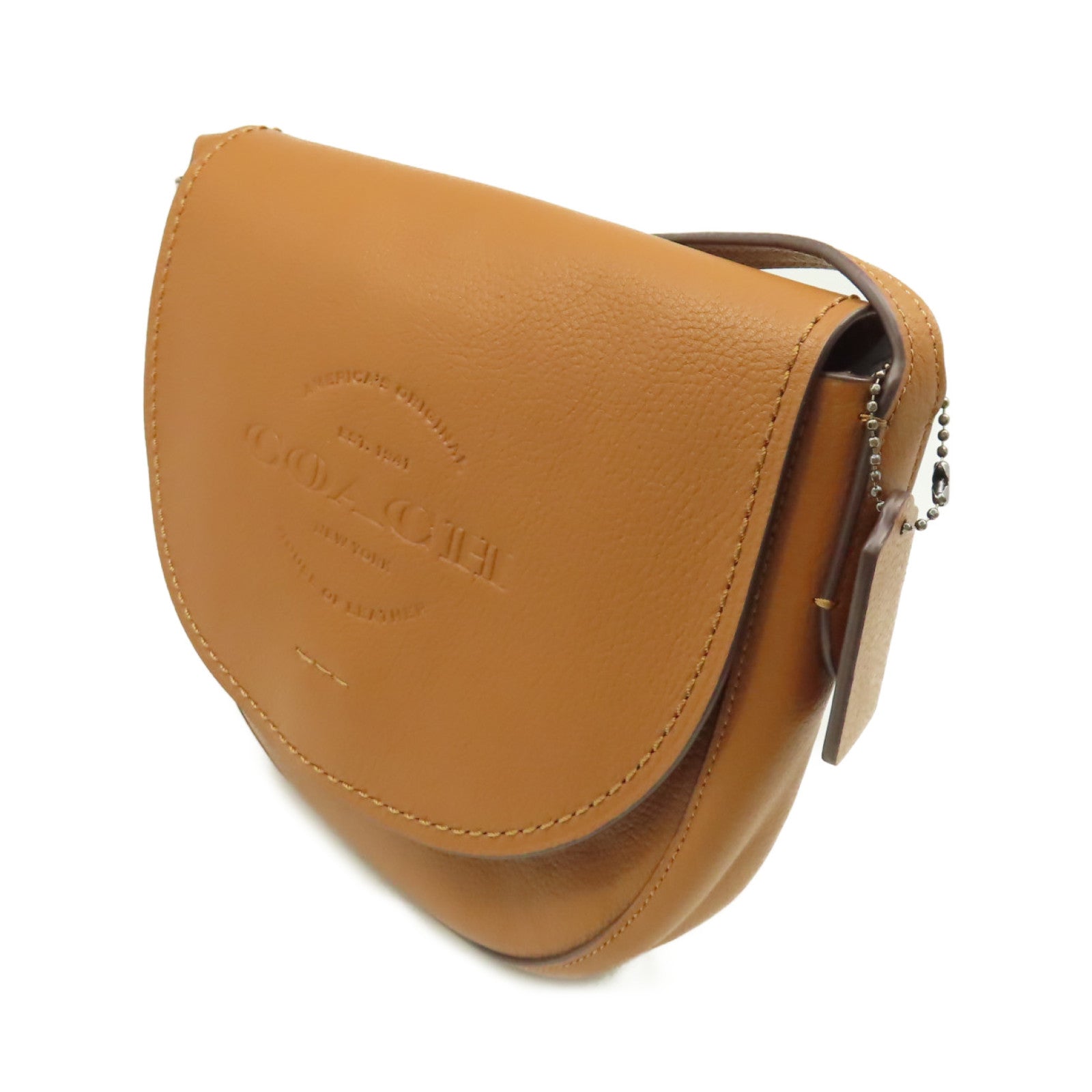 COACH 牛皮皮革Shoulder Bag肩背袋啡色