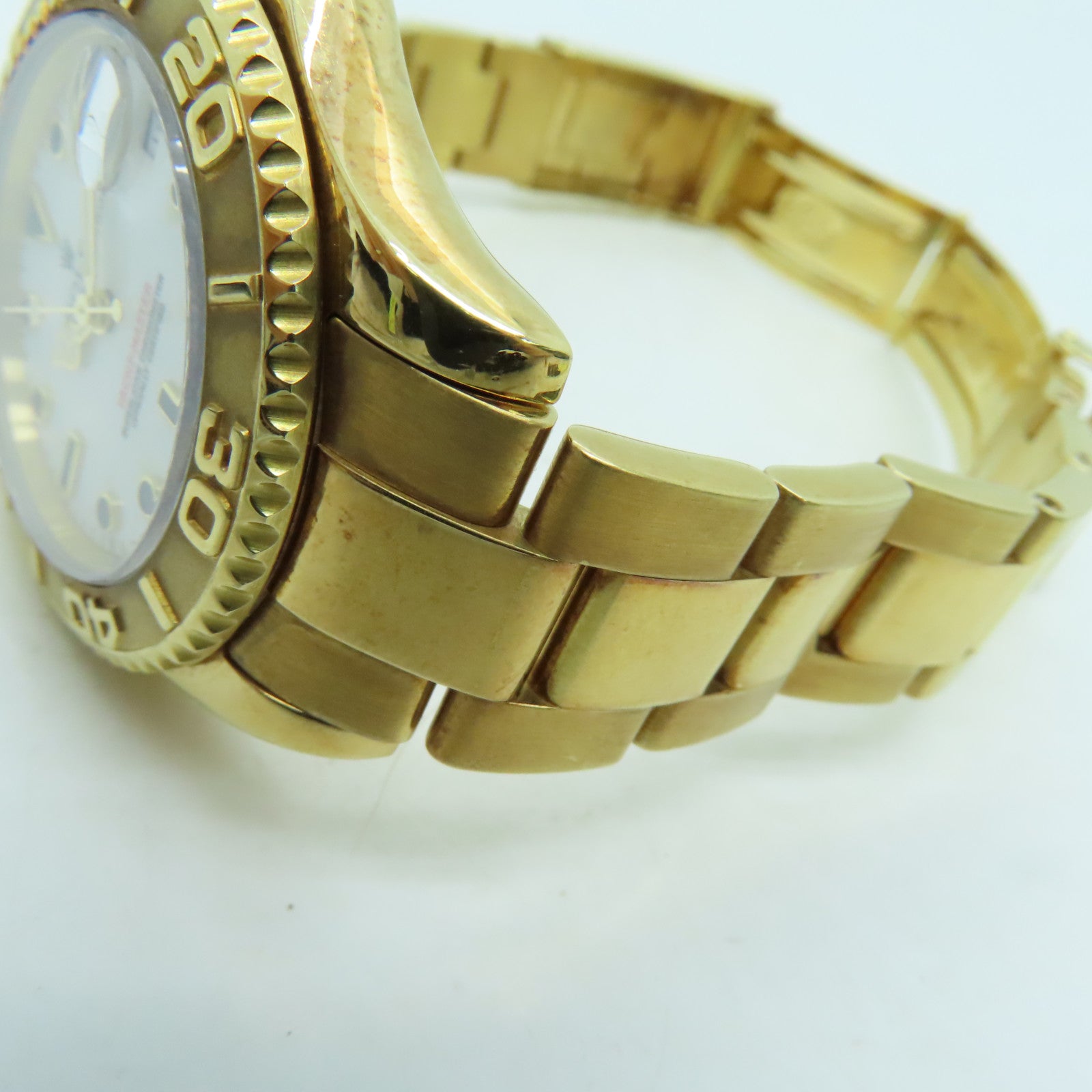 ROLEX Yacht Master 18K黃金手錶自動機芯白色