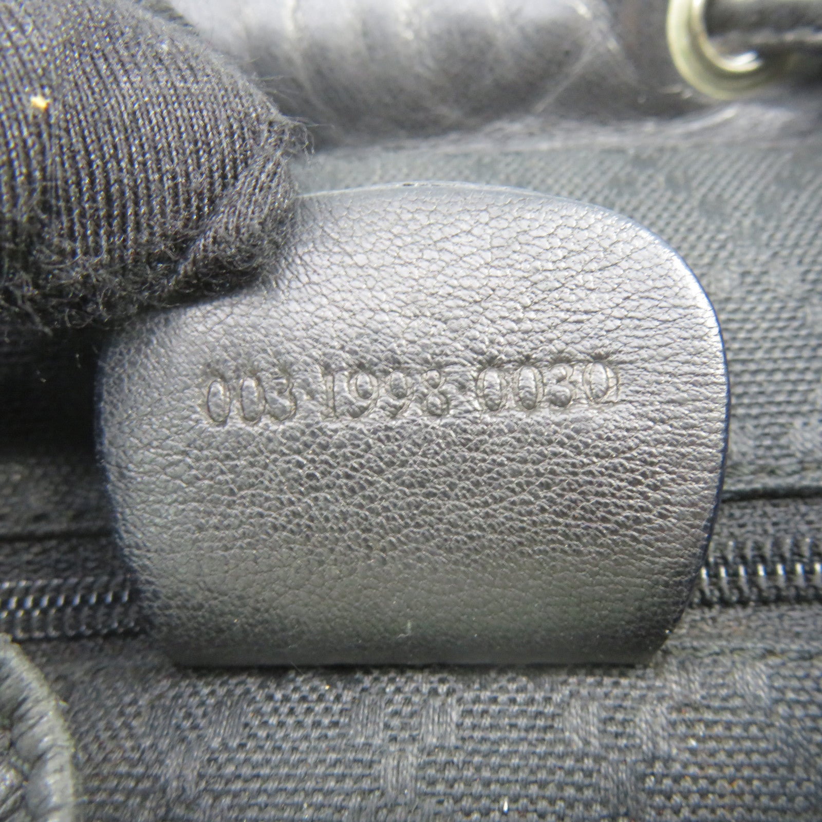 GUCCI 牛皮皮革Backpack銀扣背包黑色