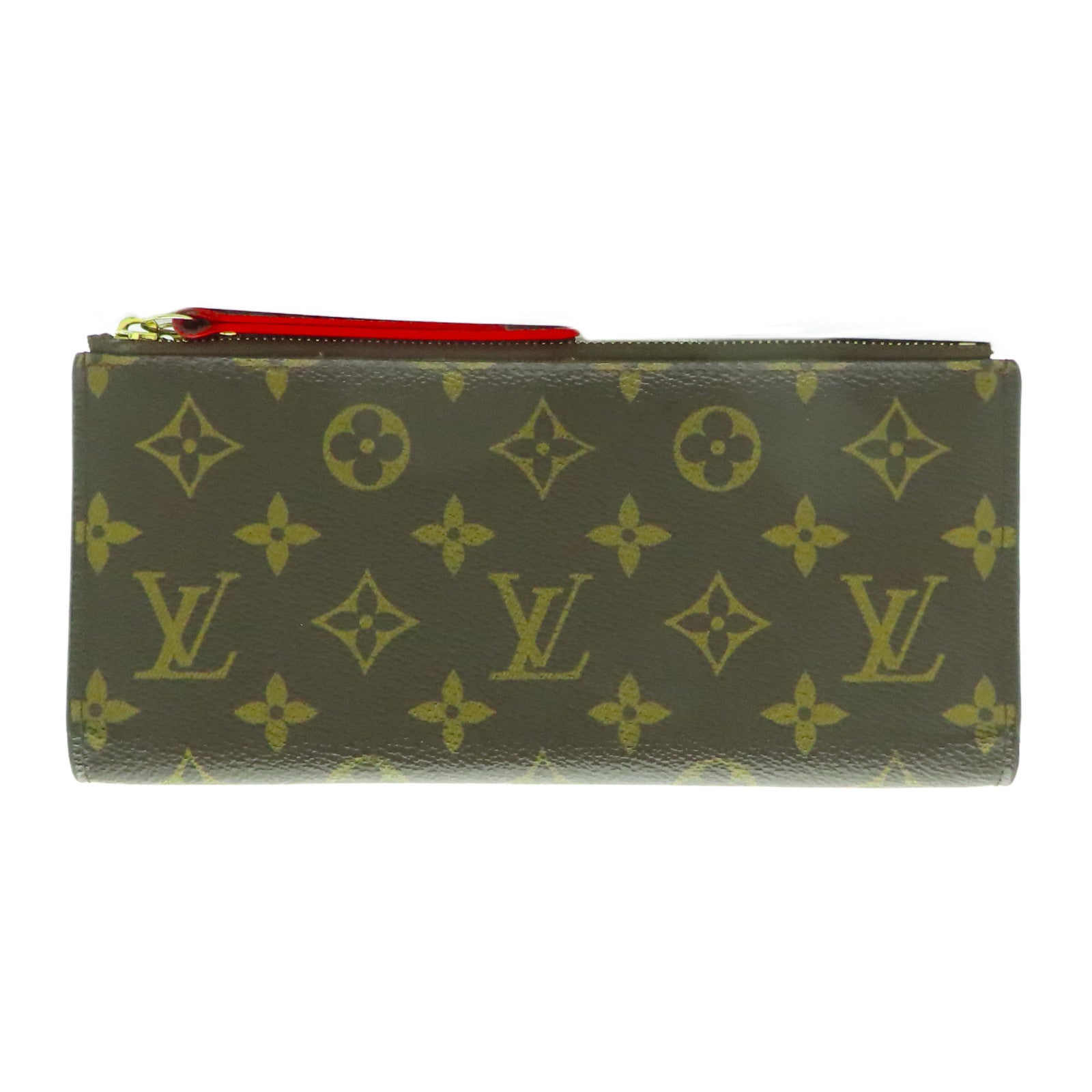 LOUIS VUITTON Monogram Adele金扣長錢包紅色– Brand Off Hong Kong 