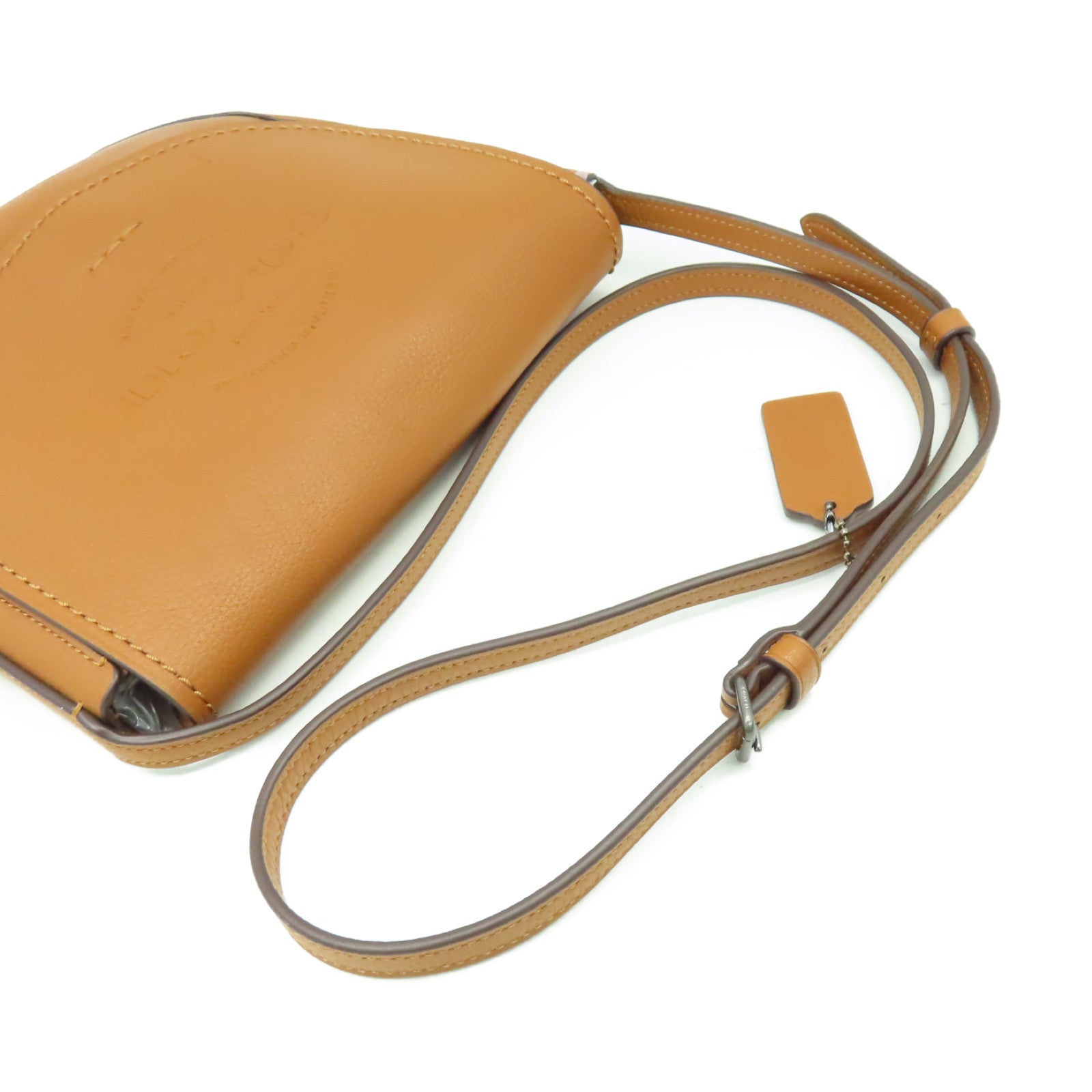 COACH 牛皮皮革Shoulder Bag肩背袋啡色