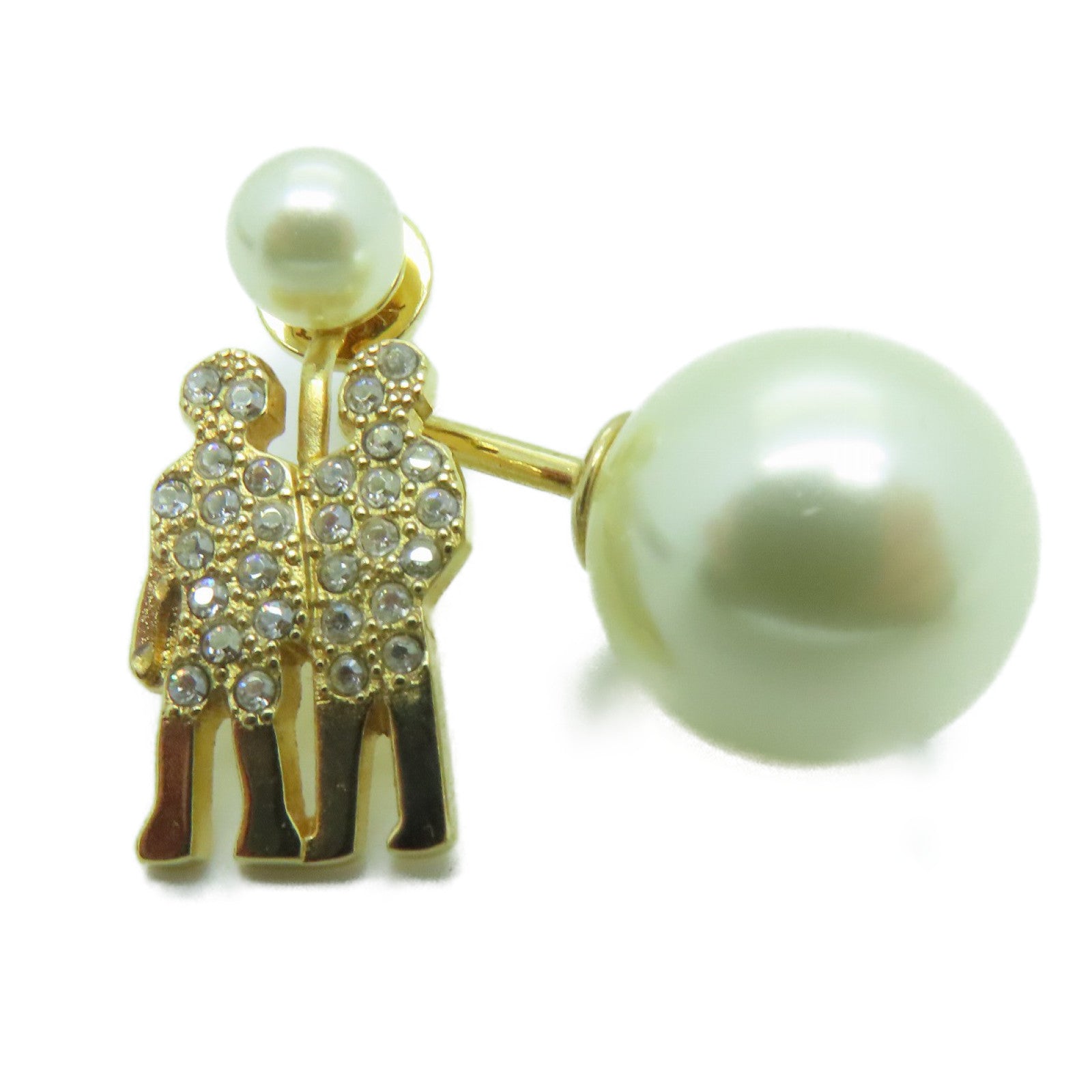 Dior 金属Single Earring耳环金色