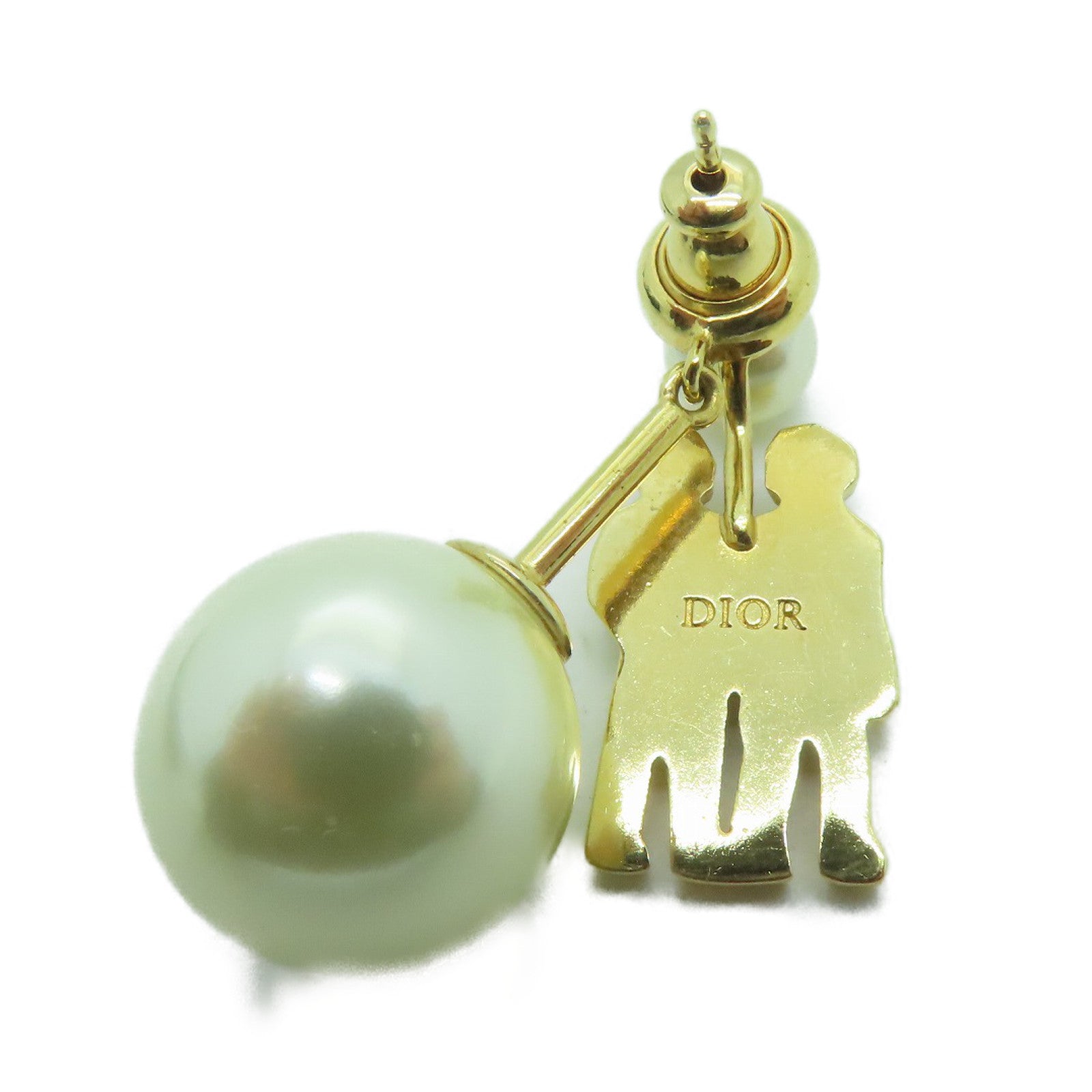 Dior 金属Single Earring耳环金色