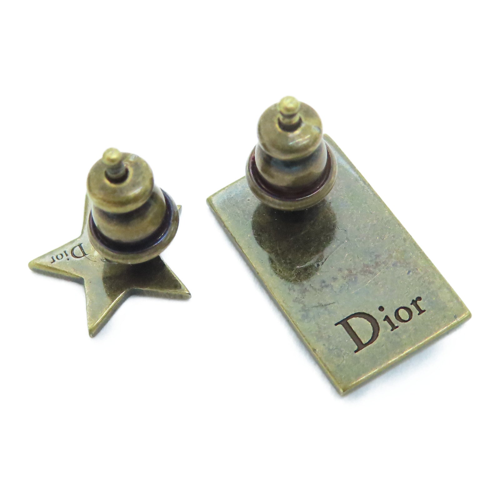 Dior 金属Earrings耳环金色/黑色