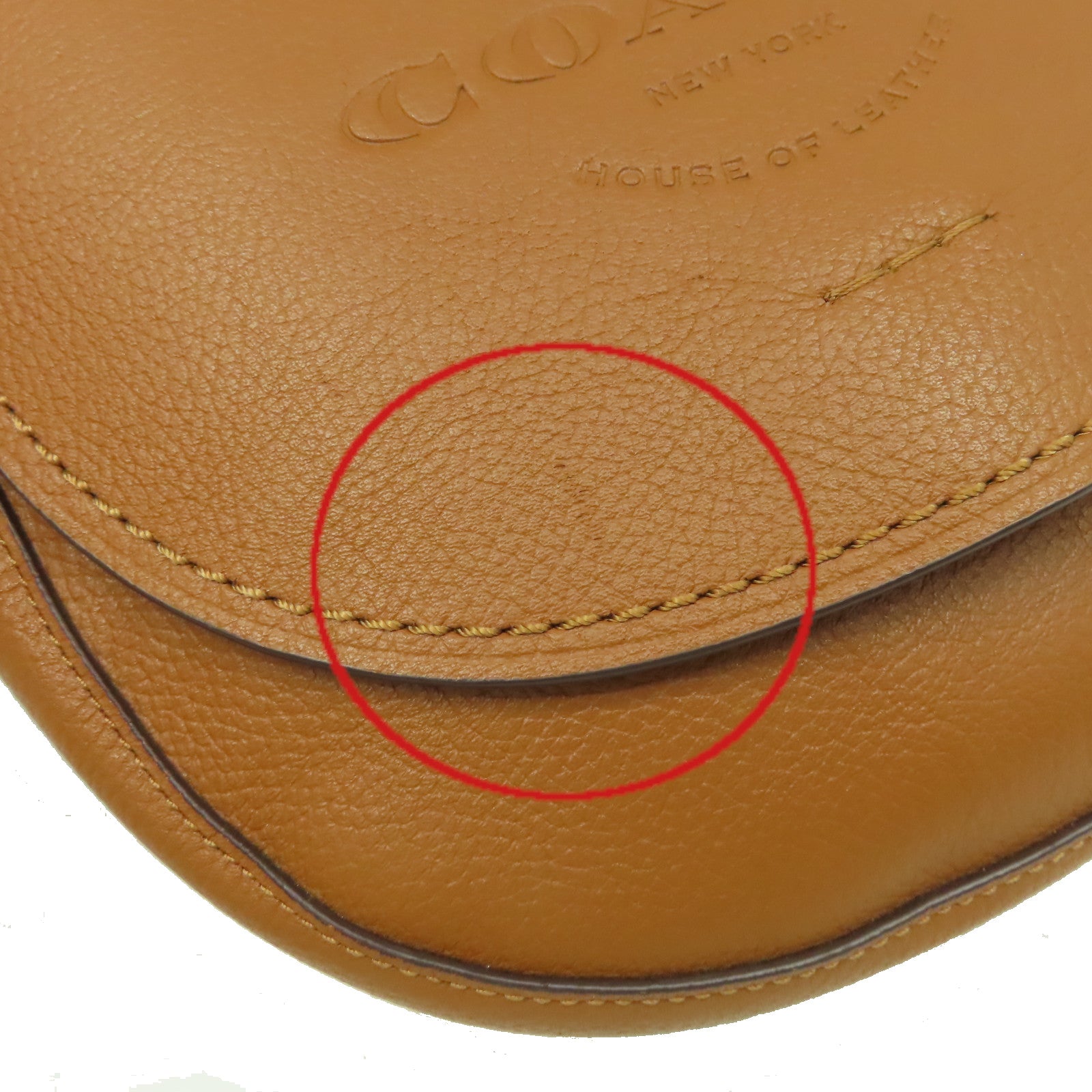 COACH 牛皮皮革Shoulder Bag肩背袋啡色