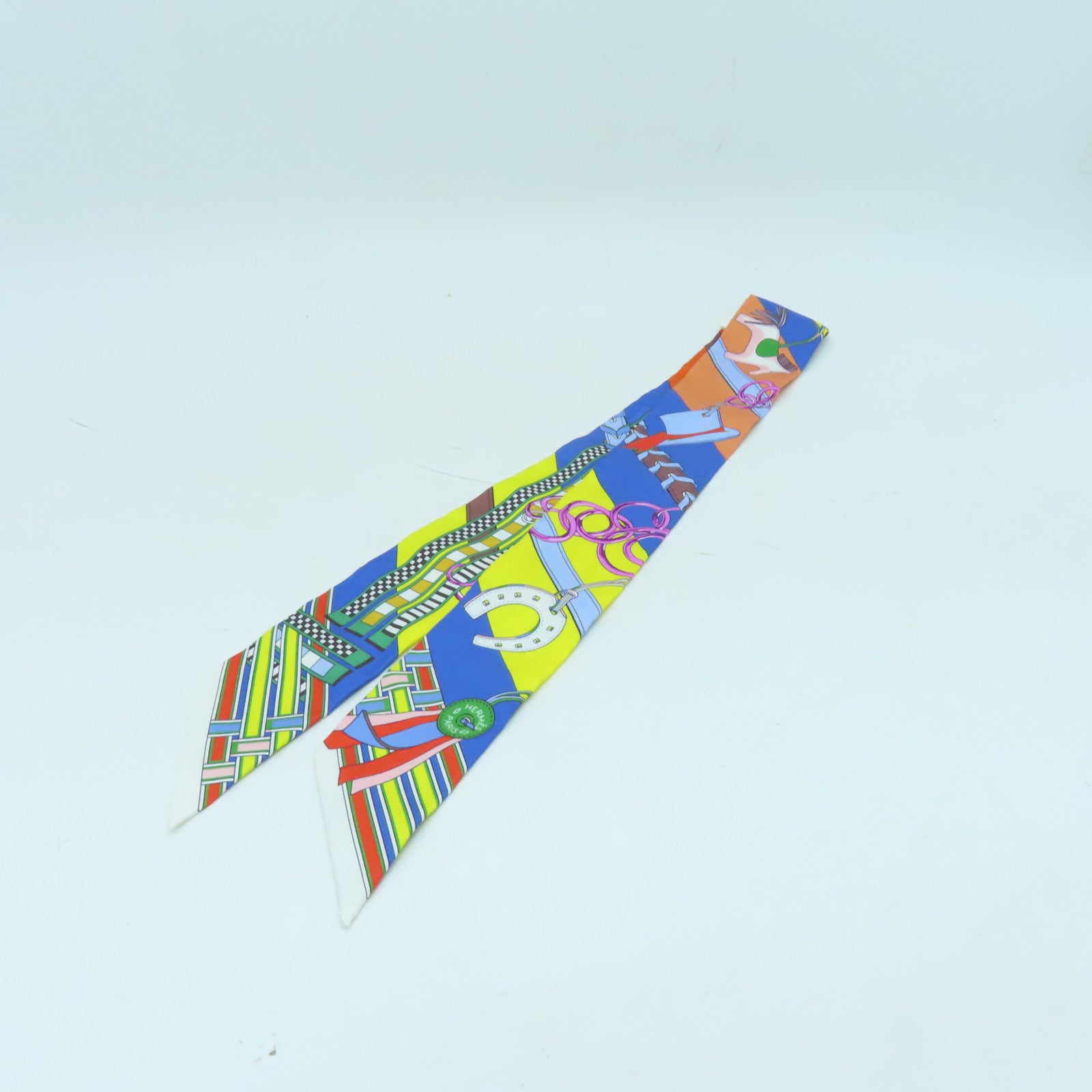 HERMES Silk Twilly Scarf Color