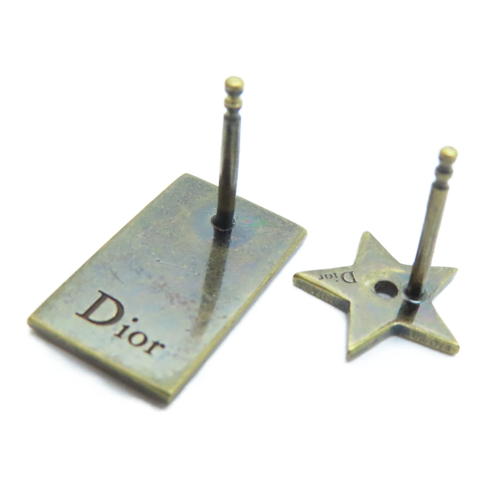 Dior 金属Earrings耳环金色/黑色