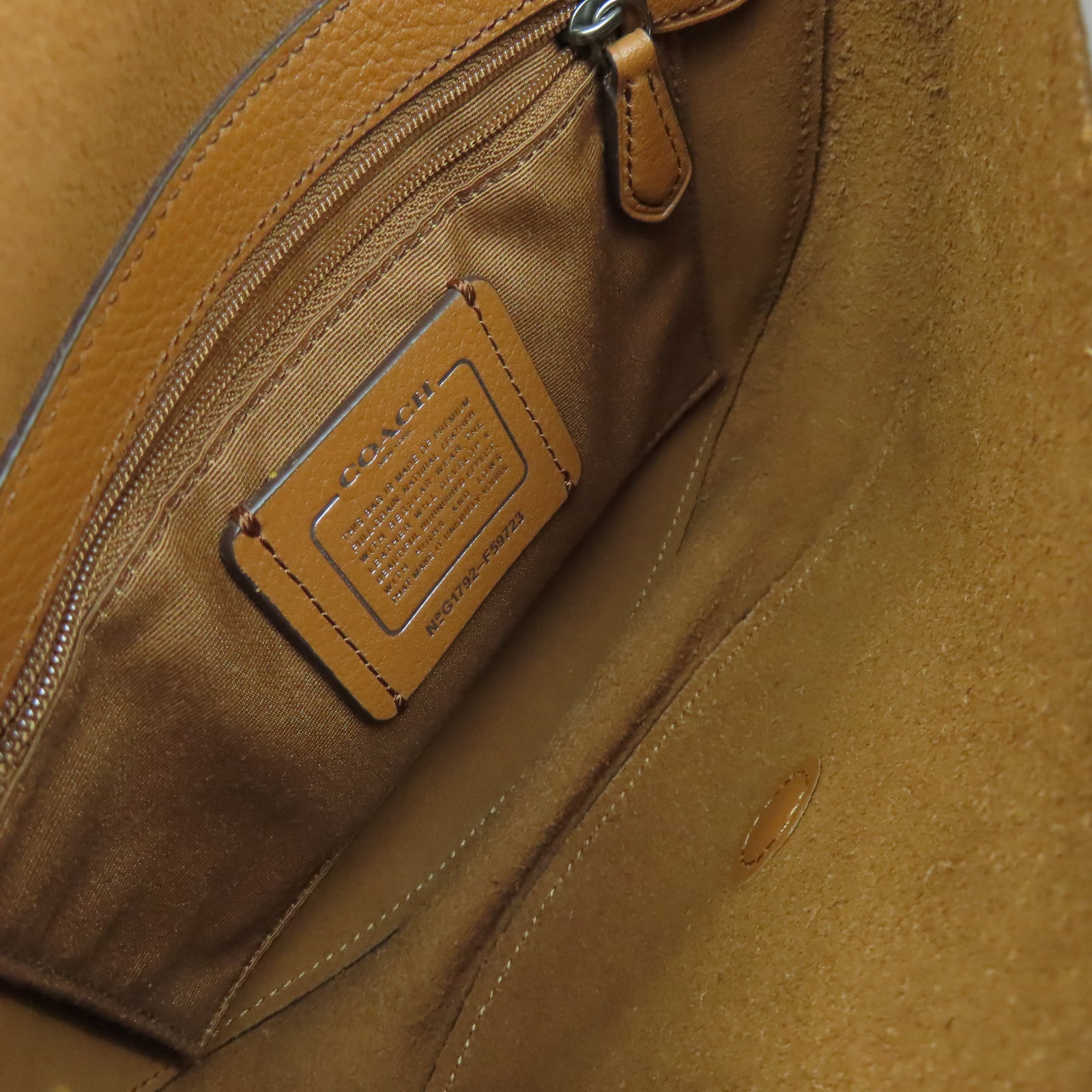 COACH 牛皮皮革Shoulder Bag肩背袋啡色