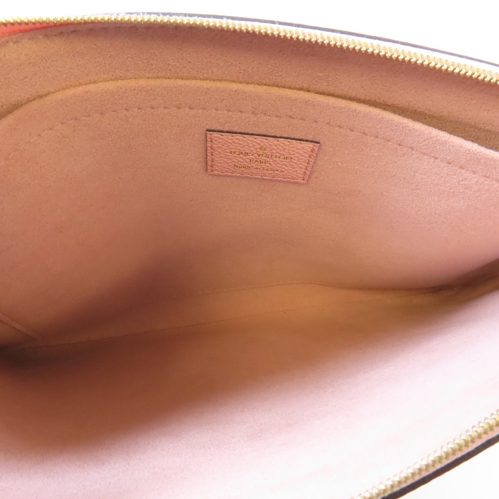 LOUIS VUITTON Monogram Daily Pouch金扣手拿包啡色/粉紅色