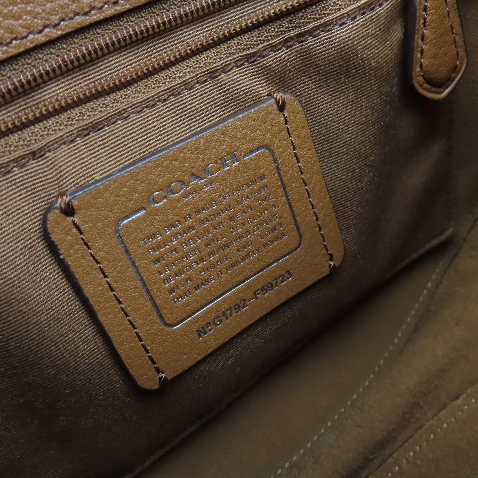 COACH 牛皮皮革Shoulder Bag肩背袋啡色