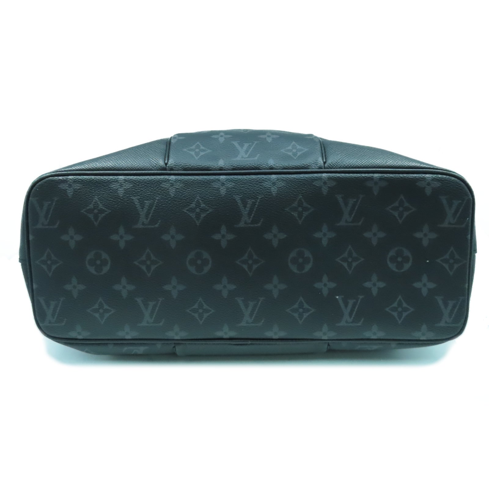 LOUIS VUITTON Monogram Eclipse City Tote Bag Taigarama銀扣手挽肩背兩用袋黑色