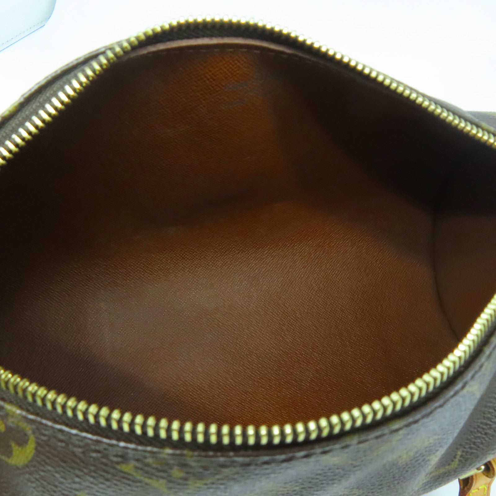 LOUIS VUITTON Monogram Papillon PM金扣手挽袋啡色