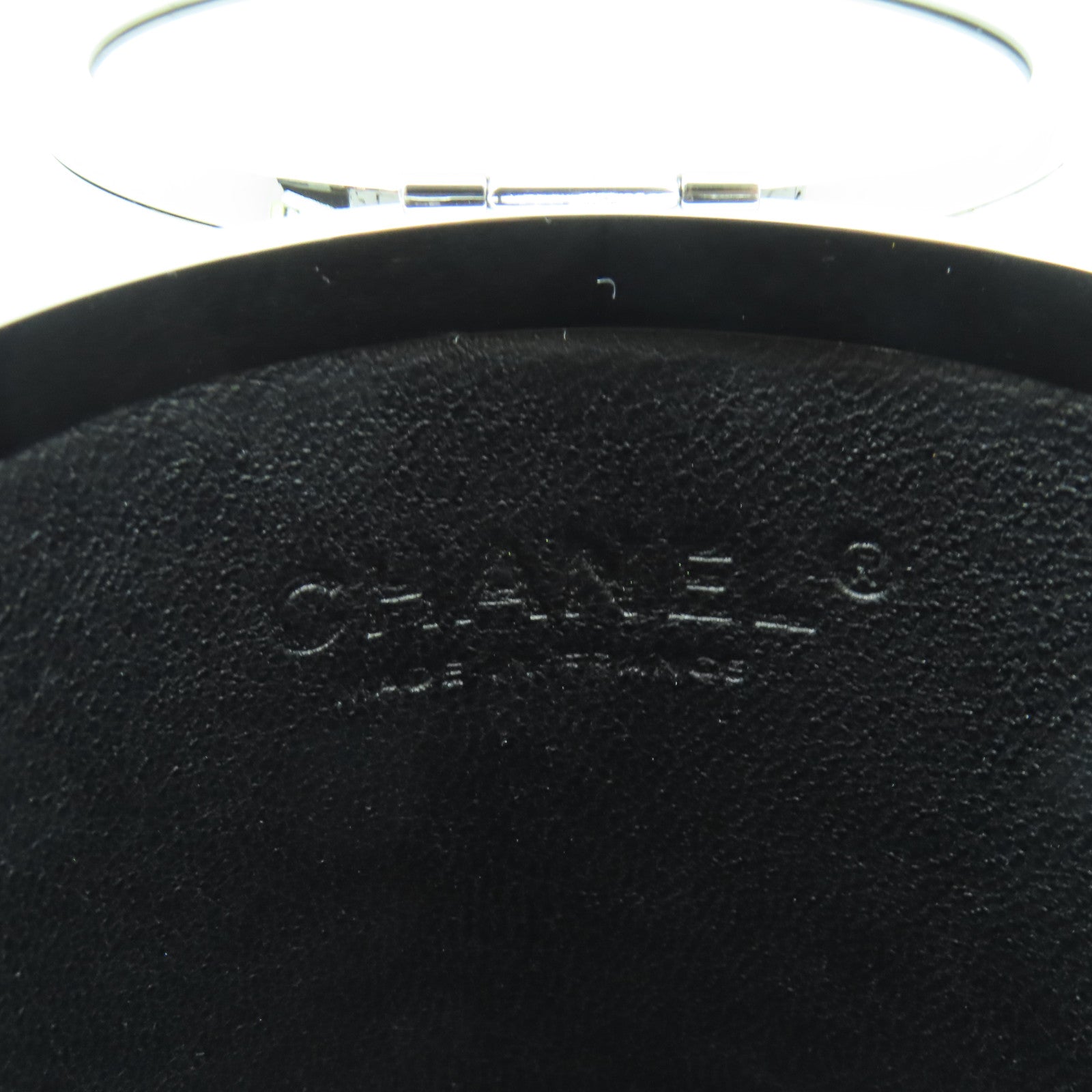 CHANEL 【激減優惠】牛皮皮革Chain Box銀扣鏈帶手拿包黑色