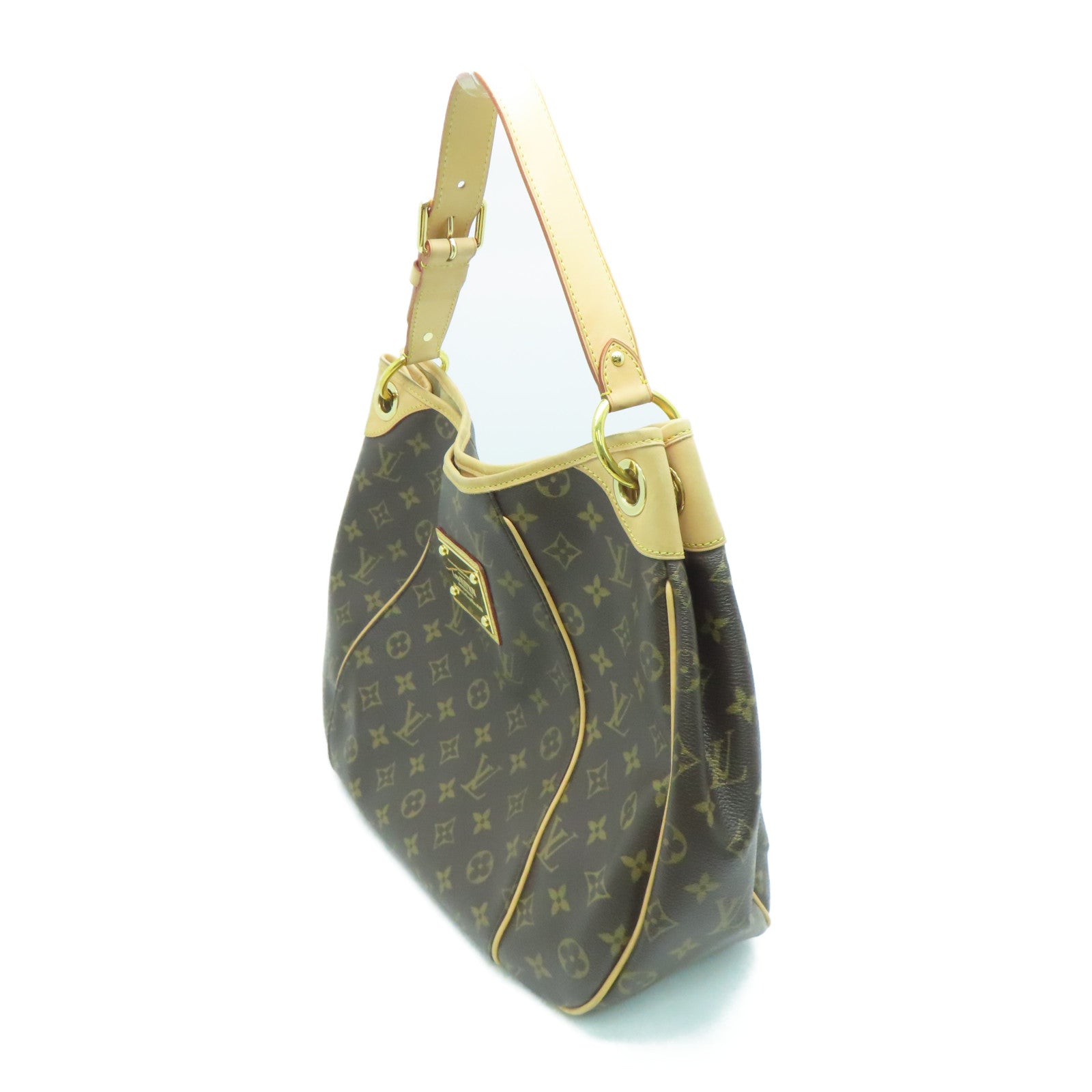LOUIS VUITTON Monogram Galliera PM金扣肩背袋啡色