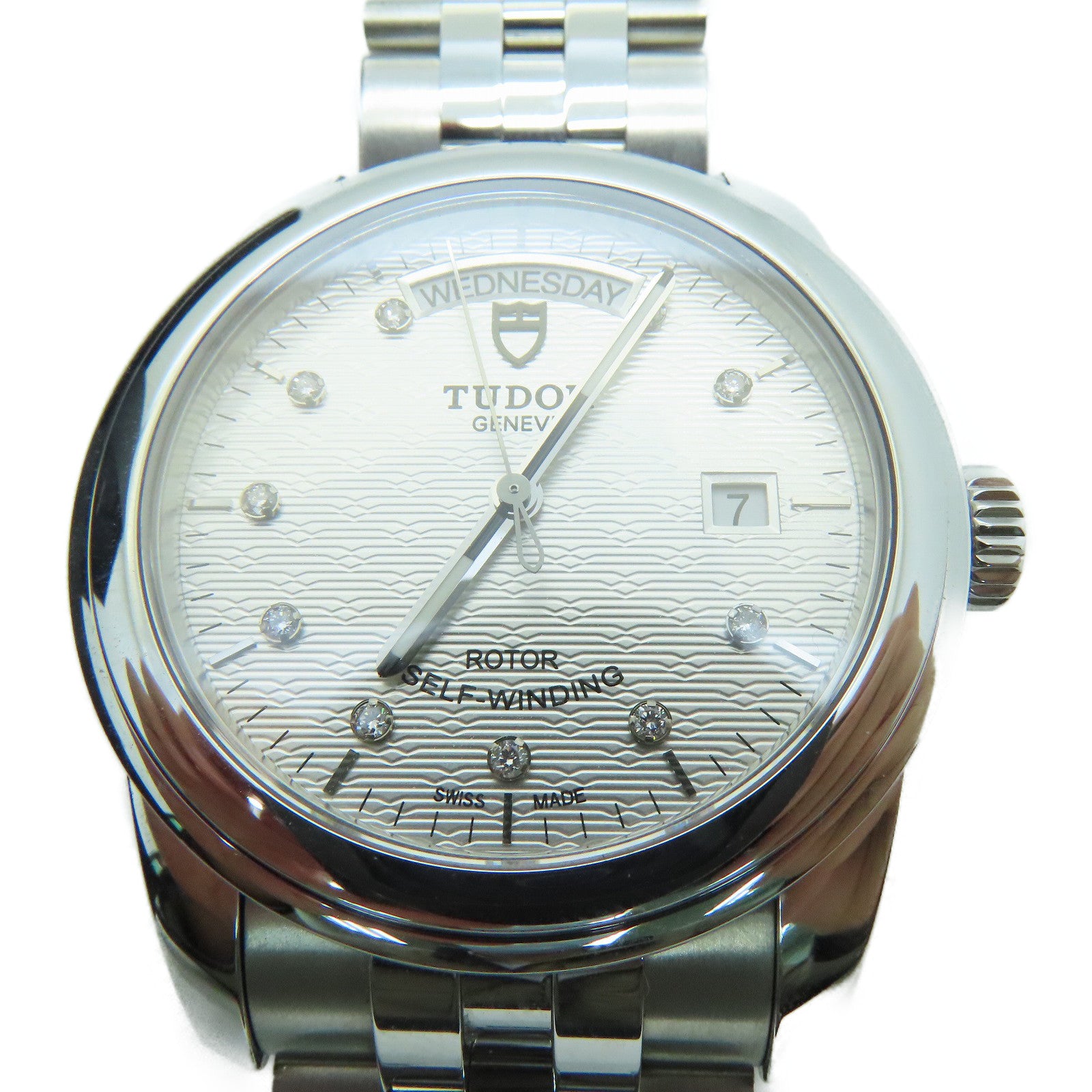 TUDOR Glamour Date Day不锈钢自动机芯灰色