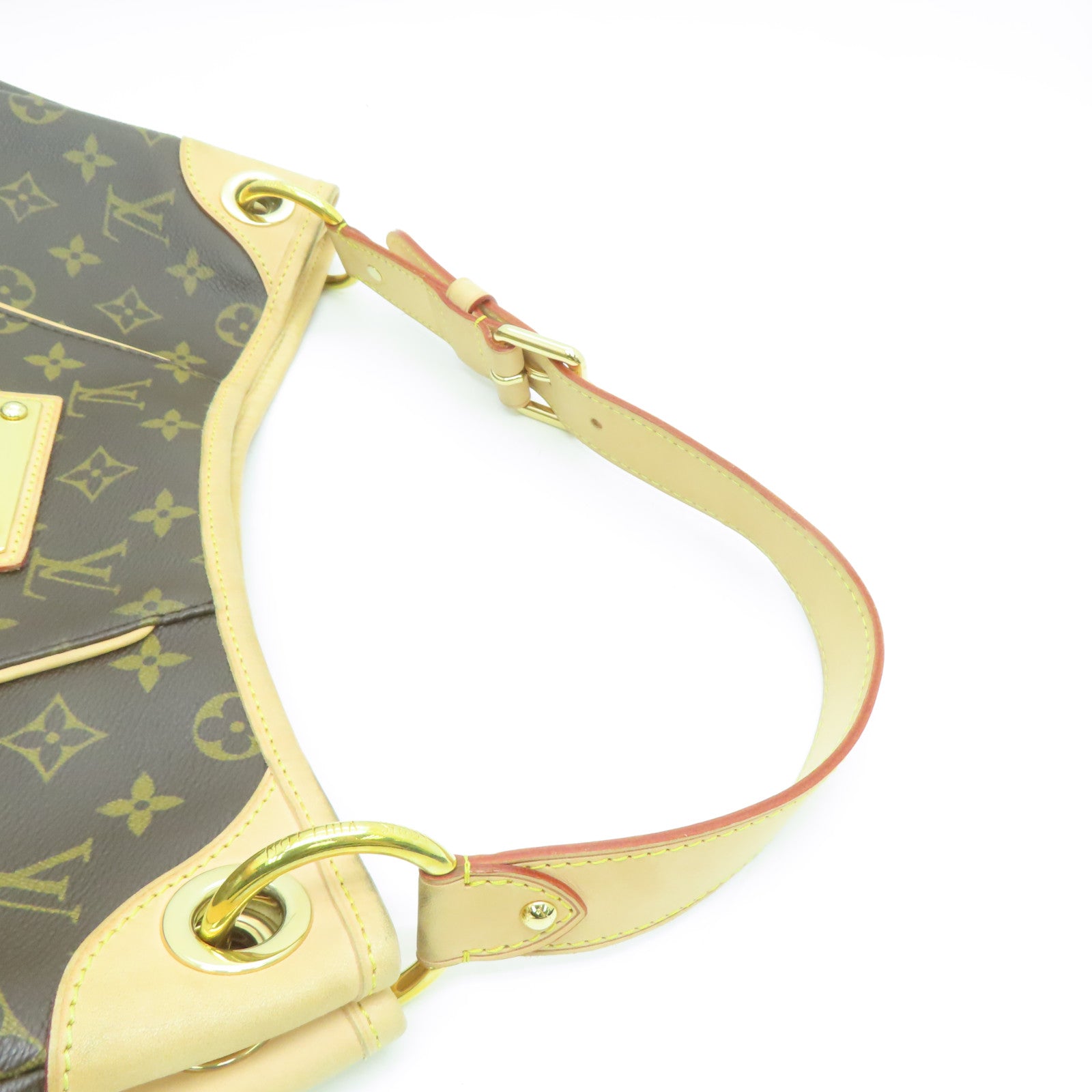 LOUIS VUITTON Monogram Galliera PM金扣肩背袋啡色