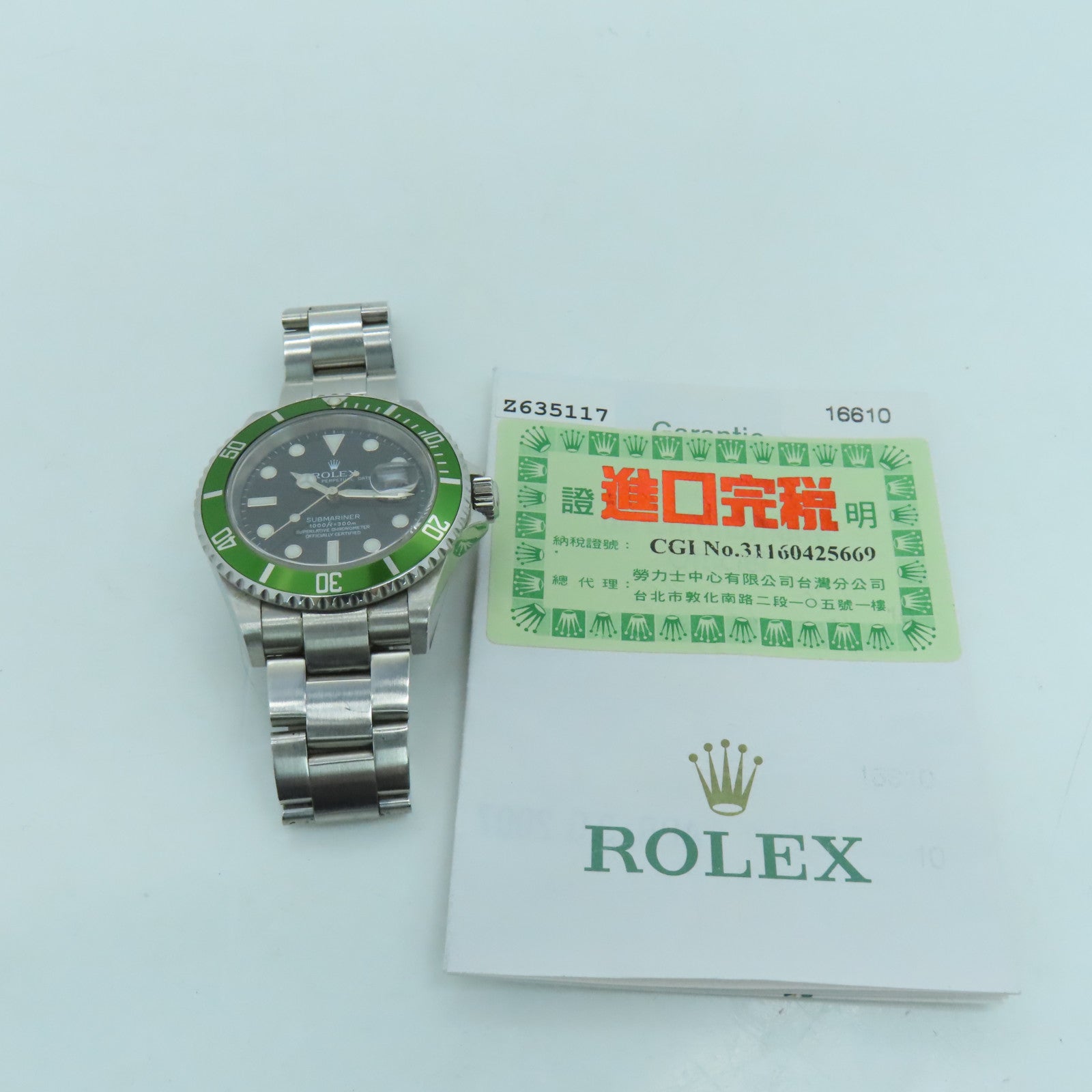 ROLEX Submariner Date不鏽鋼手錶自動機芯黑色
