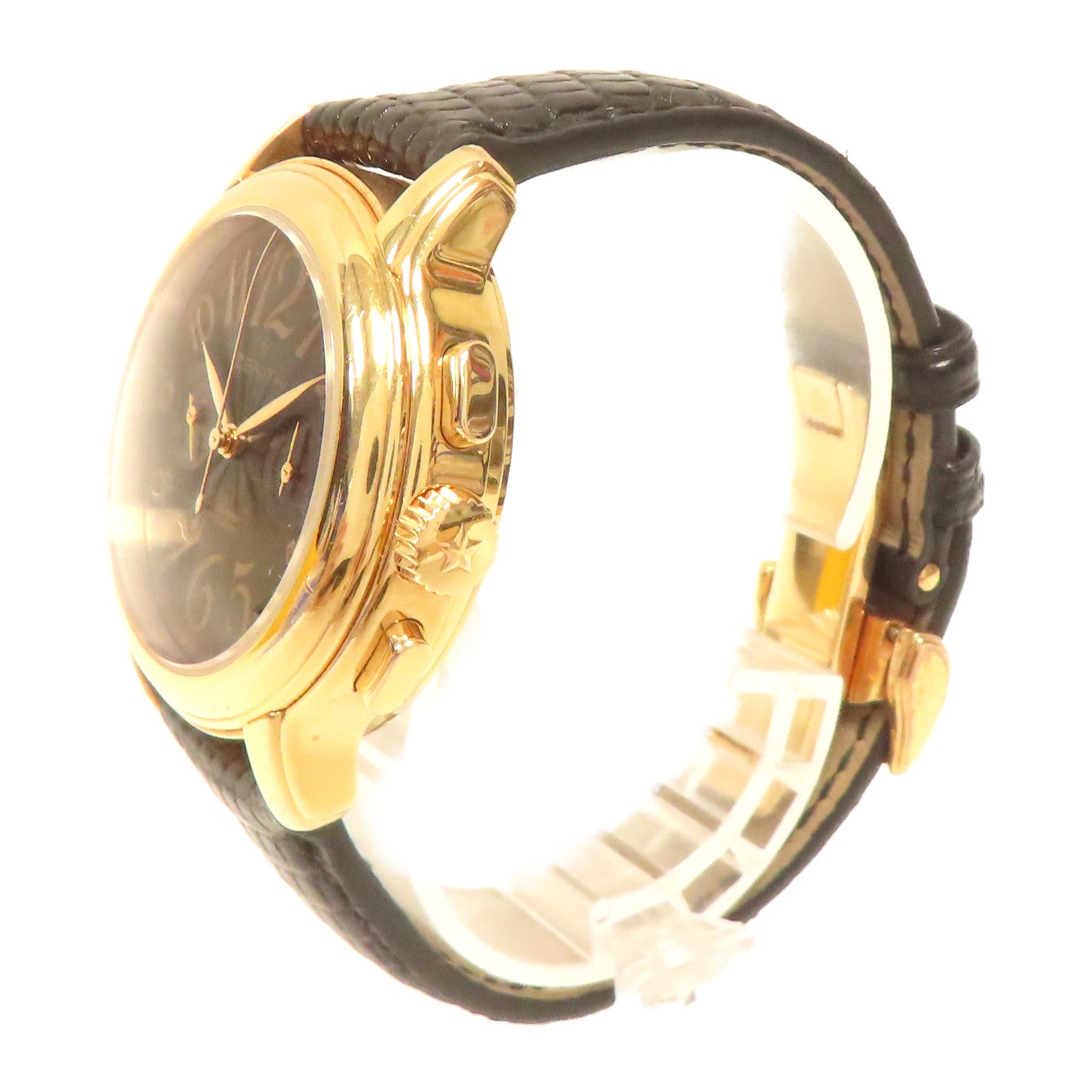 ZENITH 18K黃金Chrono Master手錶自動機芯黑色