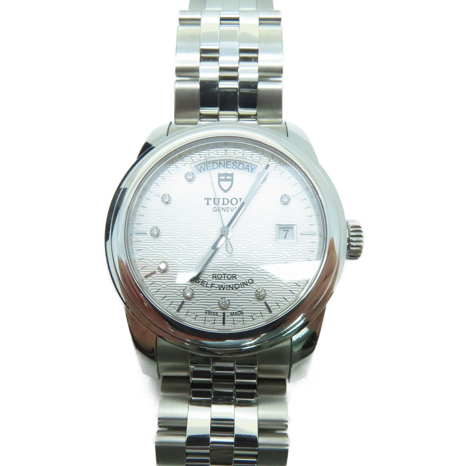 TUDOR Glamour Date Day不锈钢自动机芯灰色
