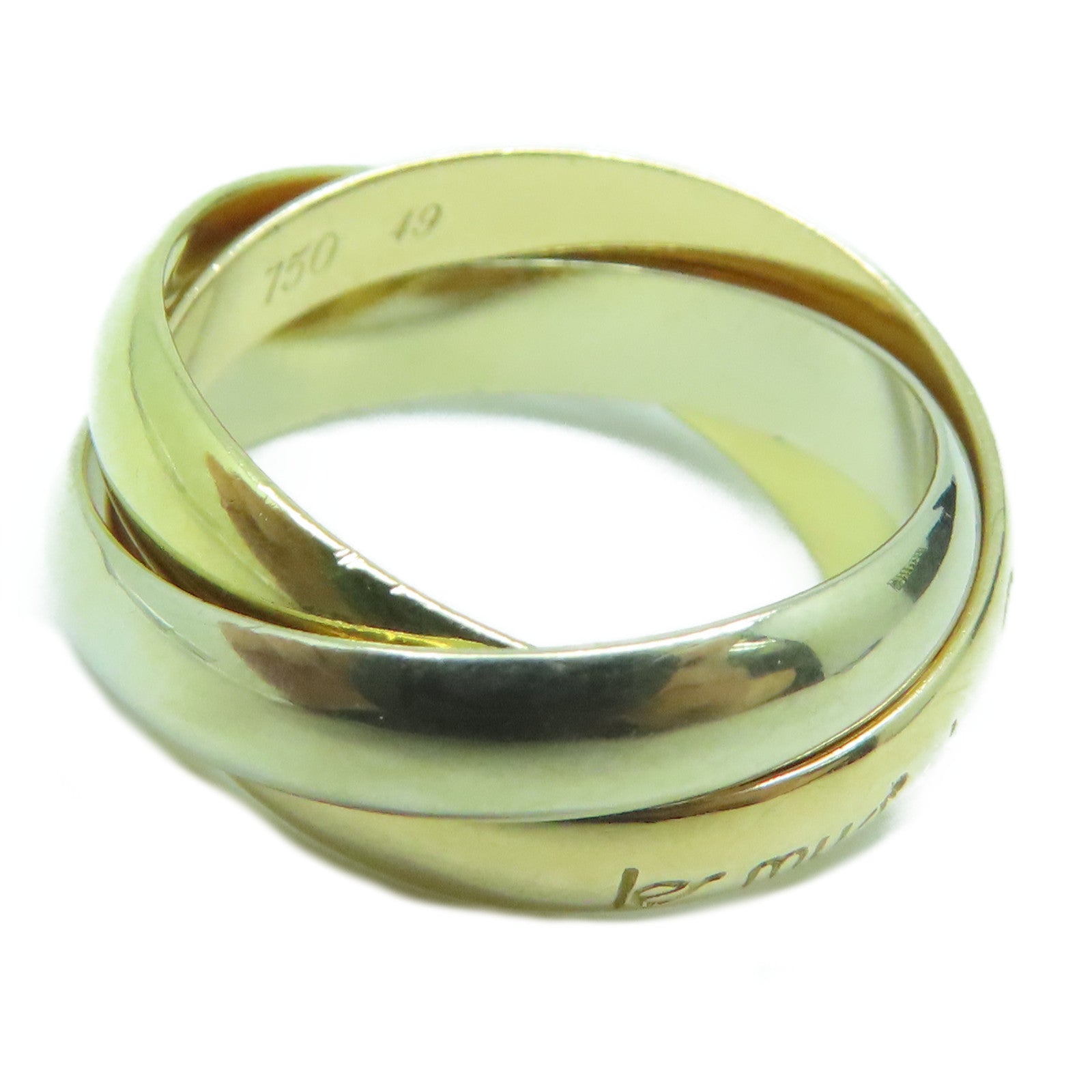 CARTIER 【激减优惠】18K黄金/玫瑰金/白金Trinity Ring戒指Cartier#49