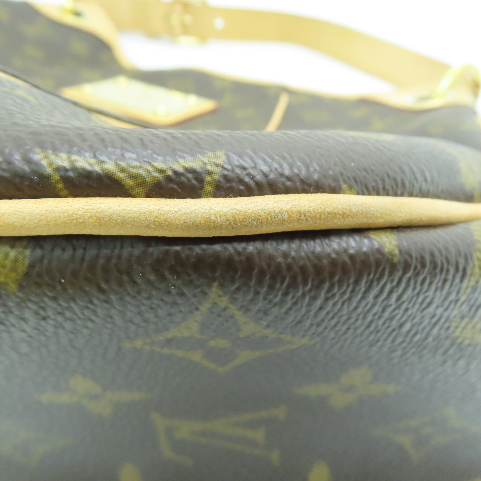 LOUIS VUITTON Monogram Galliera PM金扣肩背袋啡色