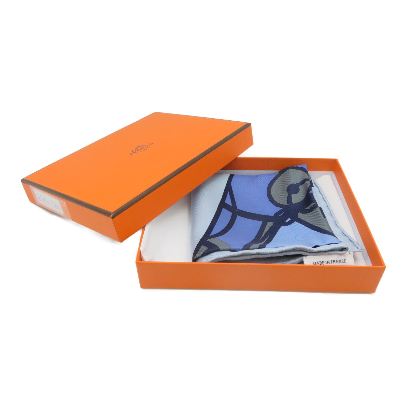 HERMES [Sharp Discount] Silk Scarf Blue
