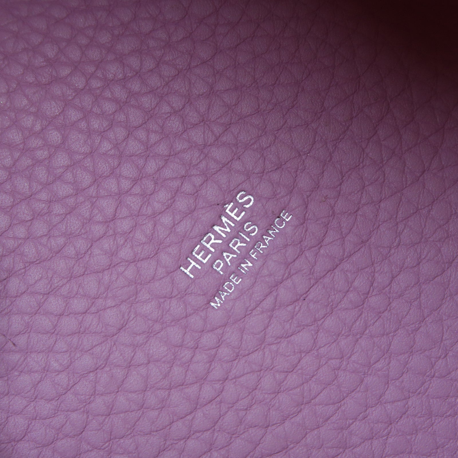 HERMES Clemence皮革Picotin PM銀扣手挽袋Mauve Sylvestre錦葵紫色